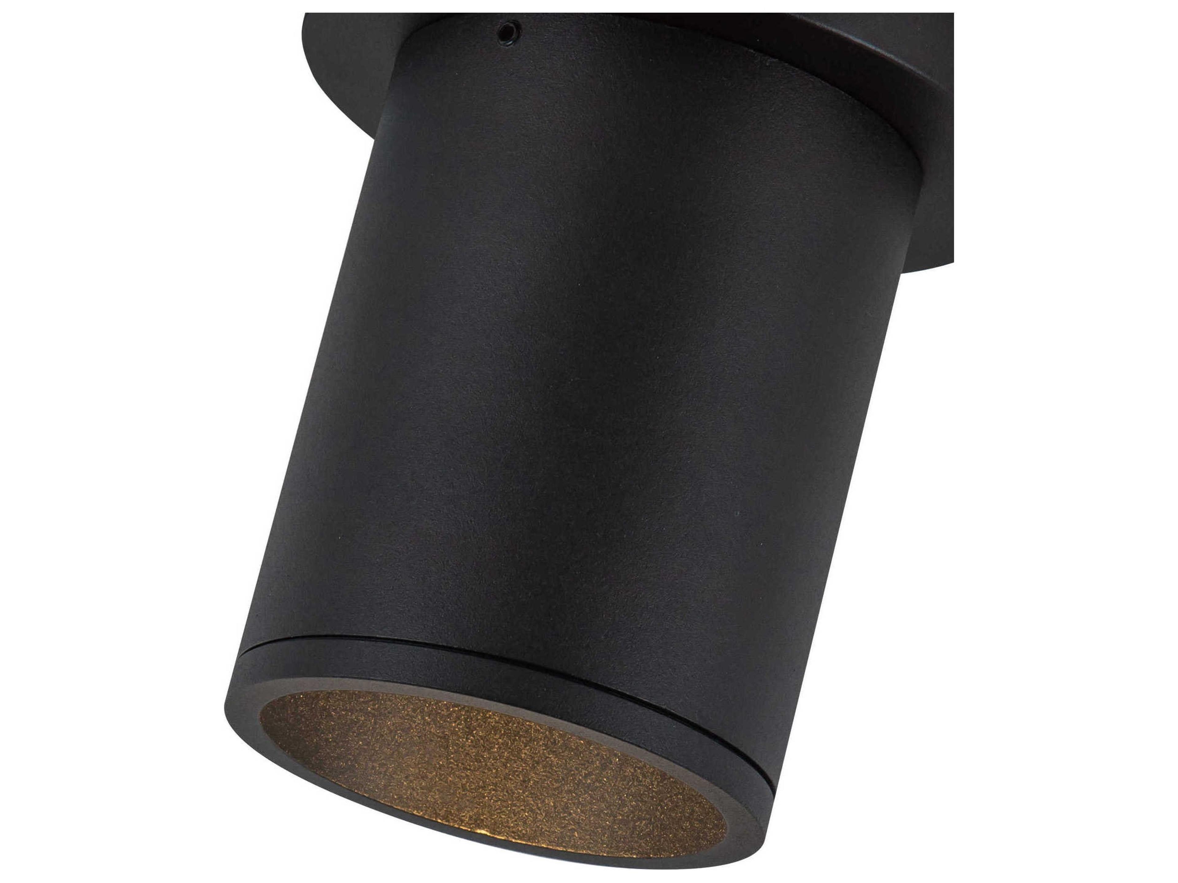 Kuzco Lighting Lorna Black Cylinder Flush Mount