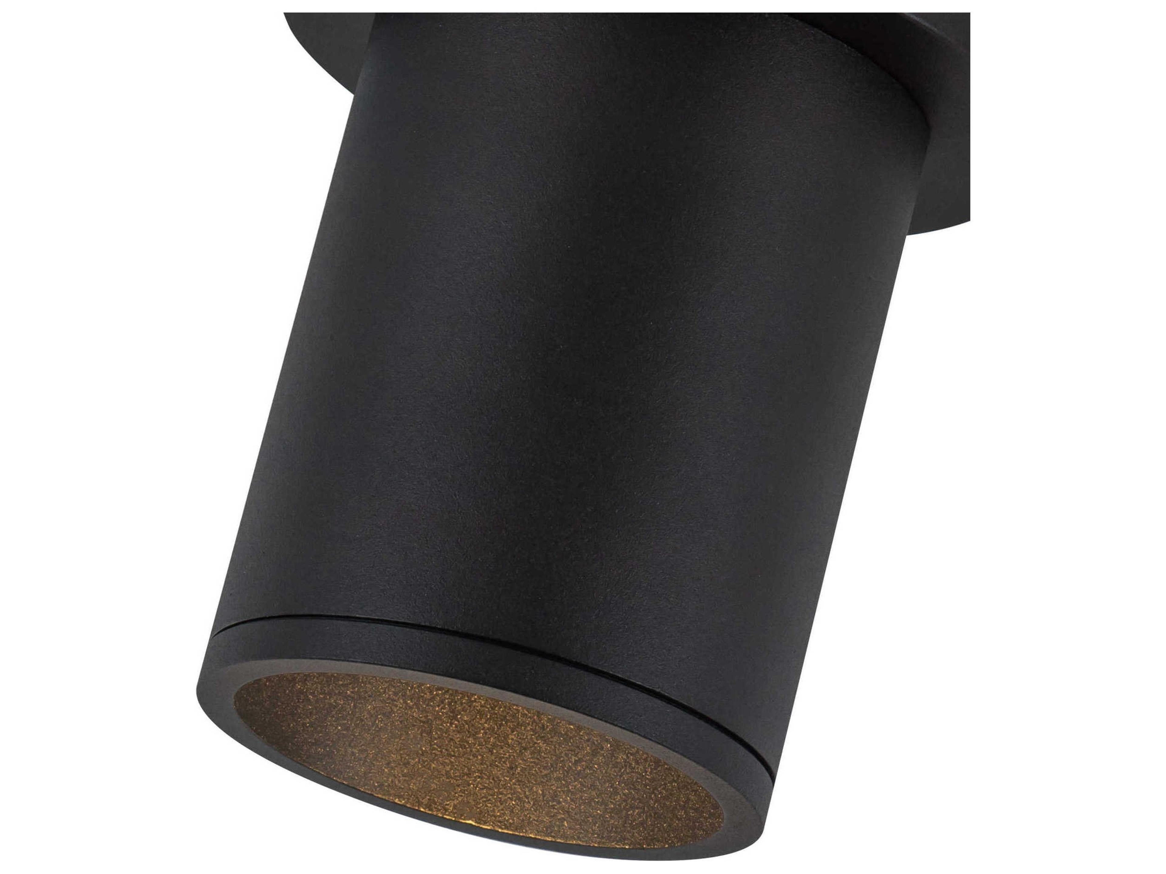 Kuzco Lighting Lorna Black Cylinder Flush Mount