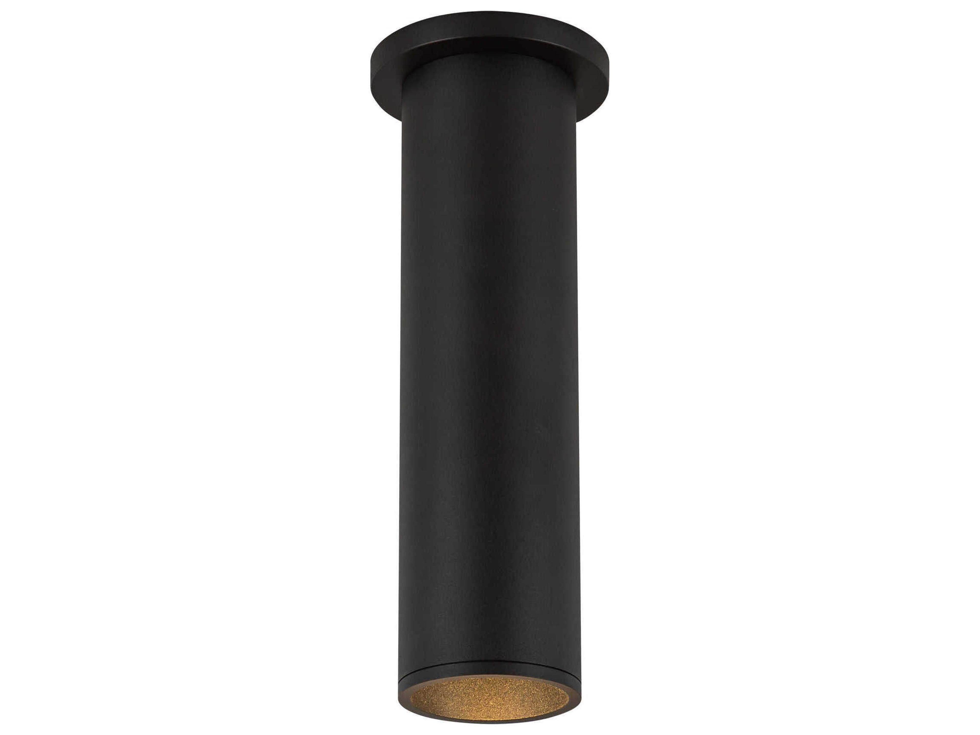 Kuzco Lighting Lorna Black Cylinder Flush Mount