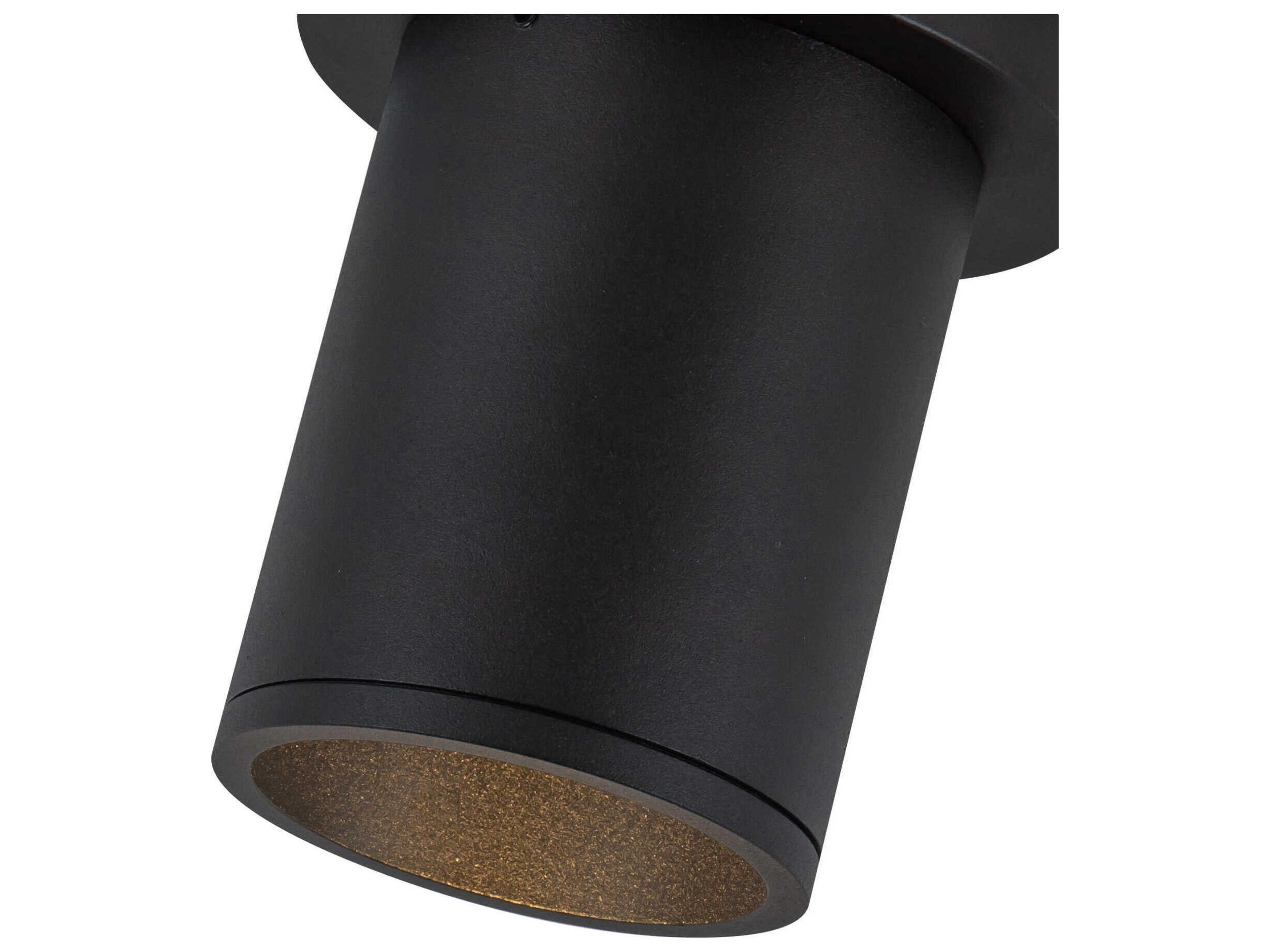 Kuzco Lighting Lorna Black Cylinder Flush Mount