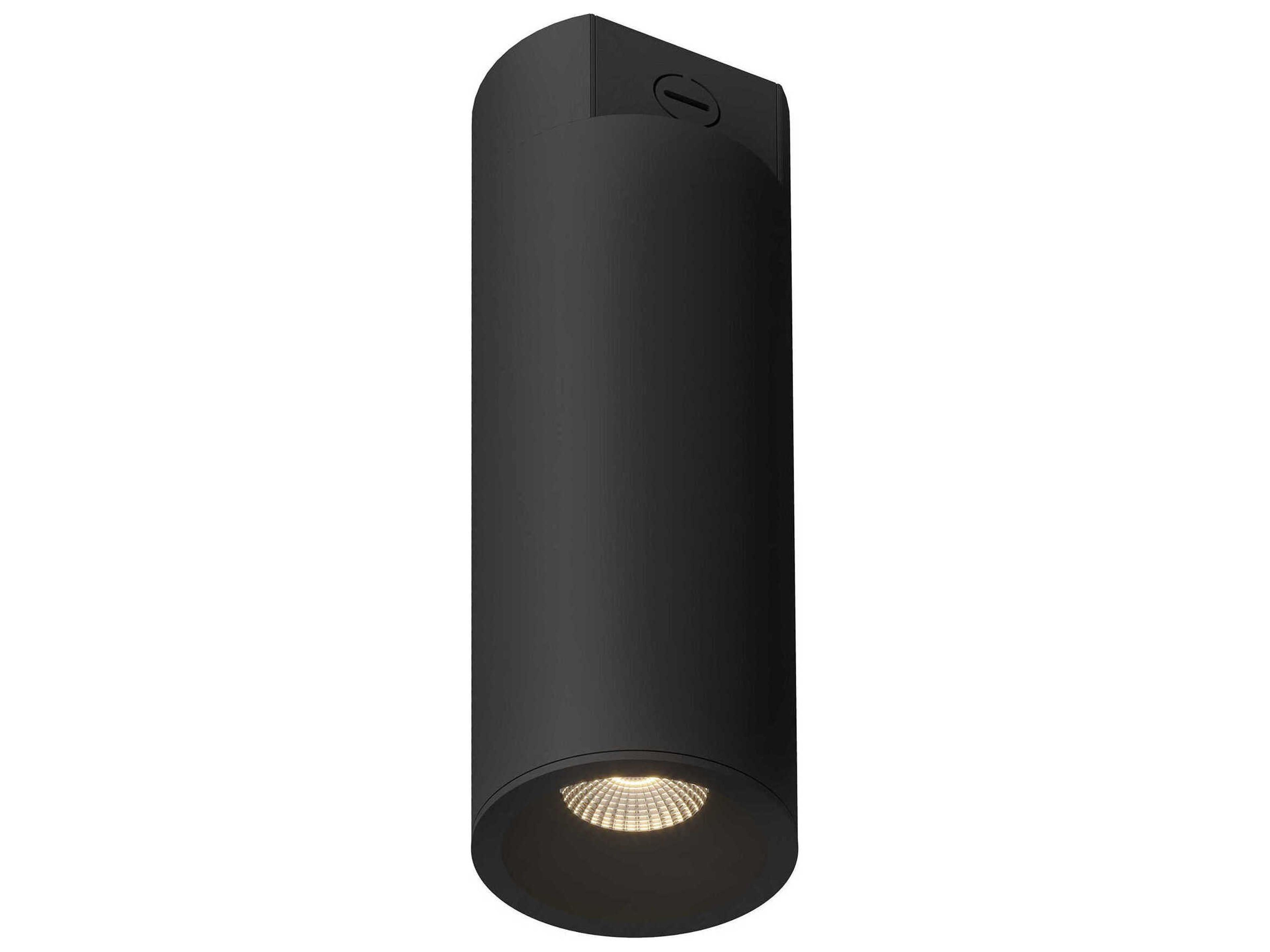 Lorna Black Cylinder Flush Mount