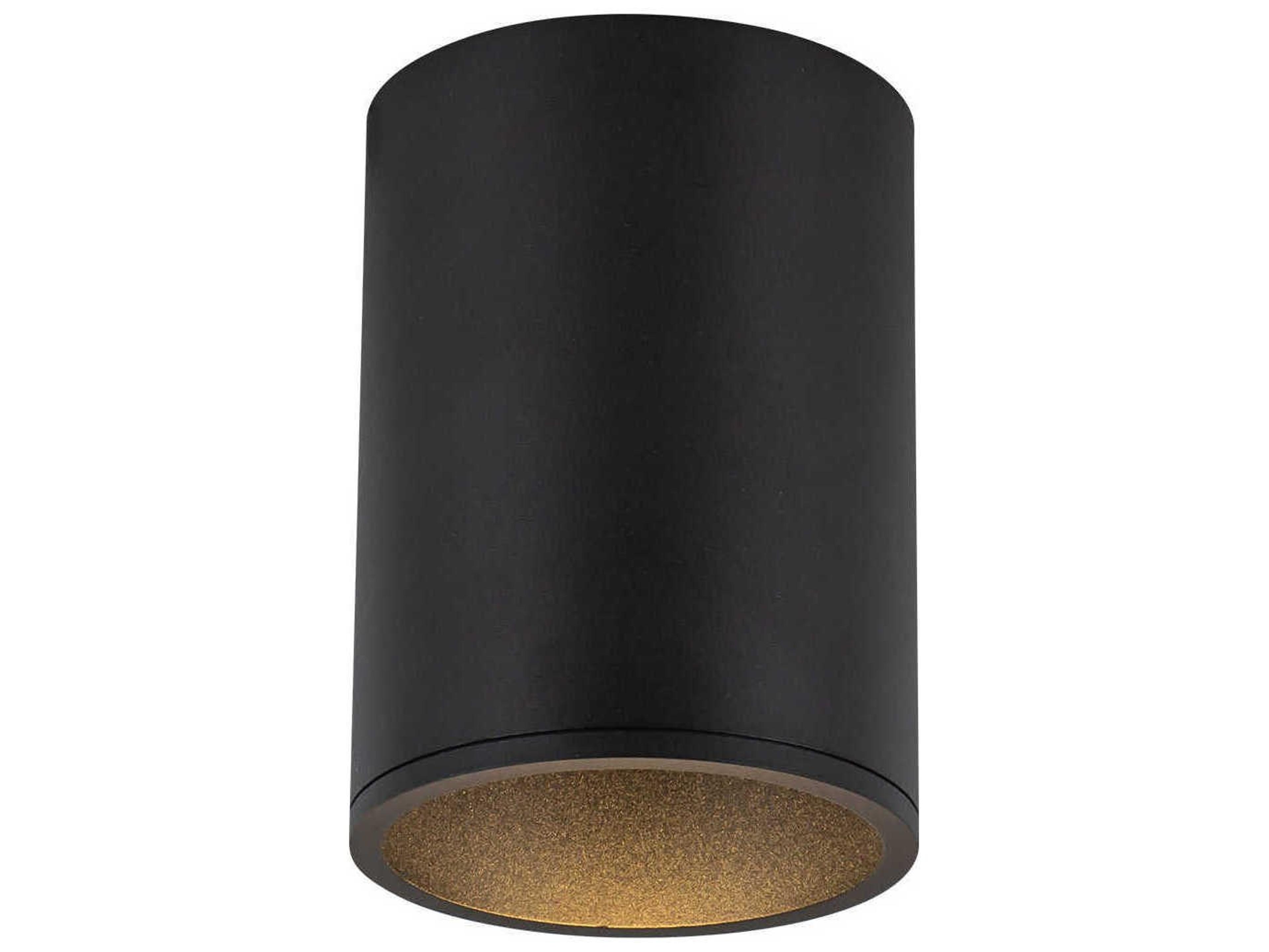 Kuzco Lighting Lorna Black Cylinder Flush Mount