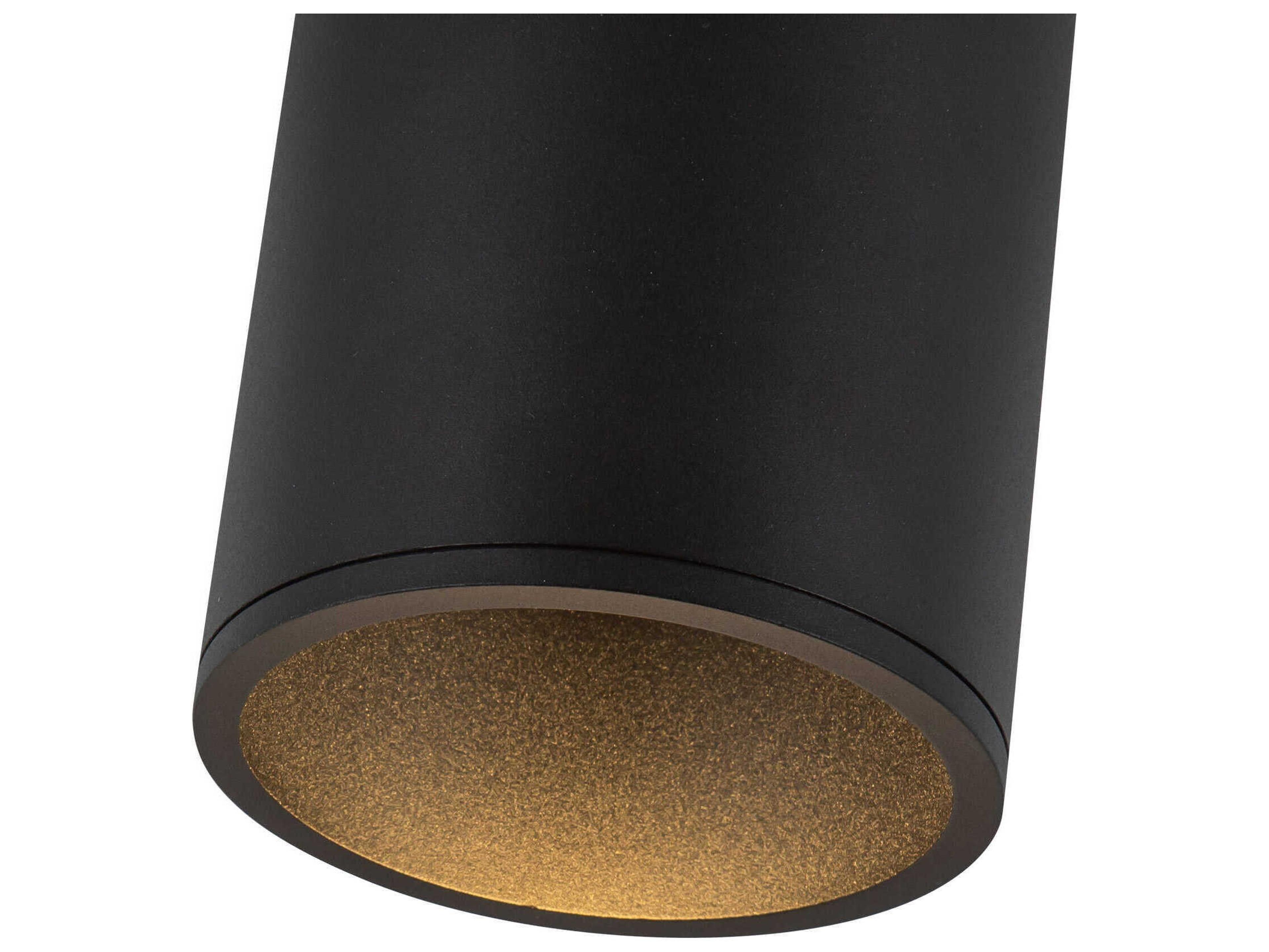 Kuzco Lighting Lorna Black Cylinder Flush Mount