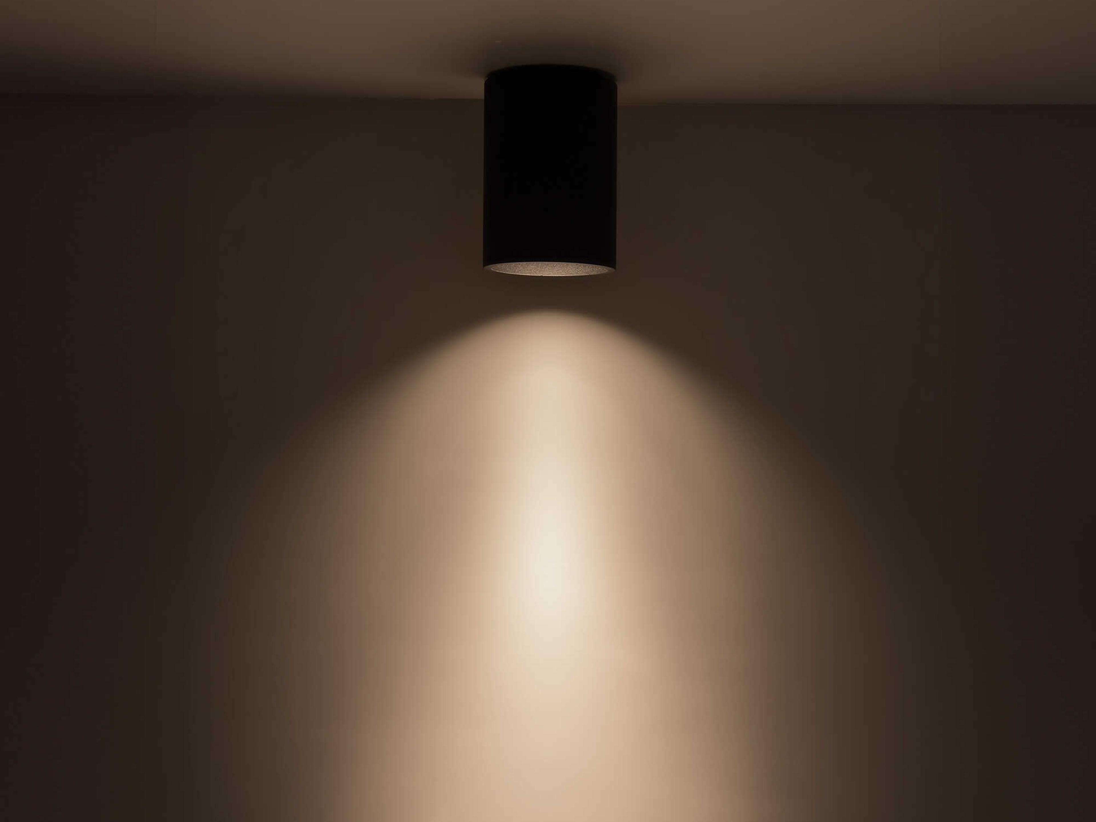 Kuzco Lighting Lorna Black Cylinder Flush Mount