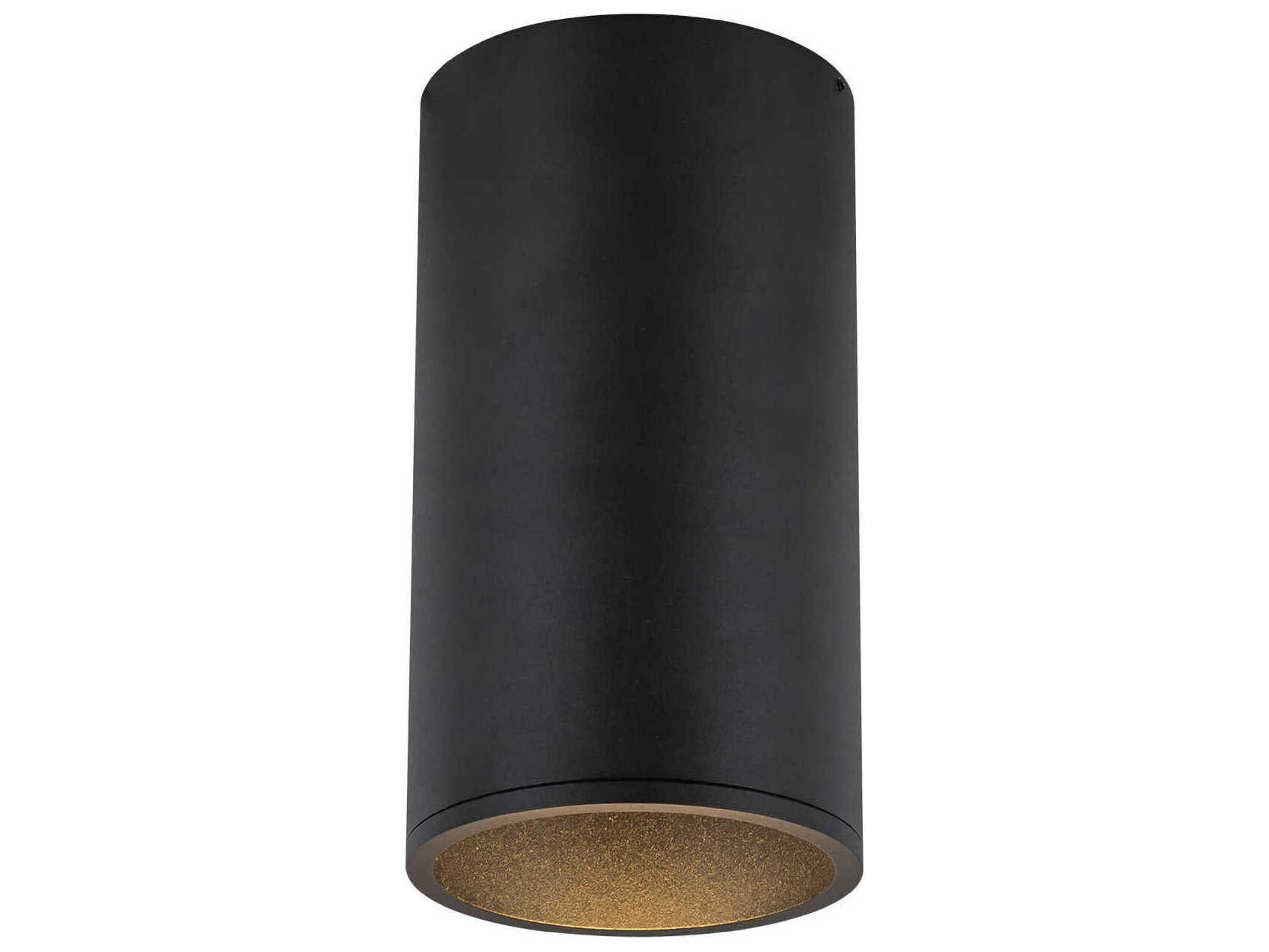 Kuzco Lighting Lorna Black Cylinder Flush Mount