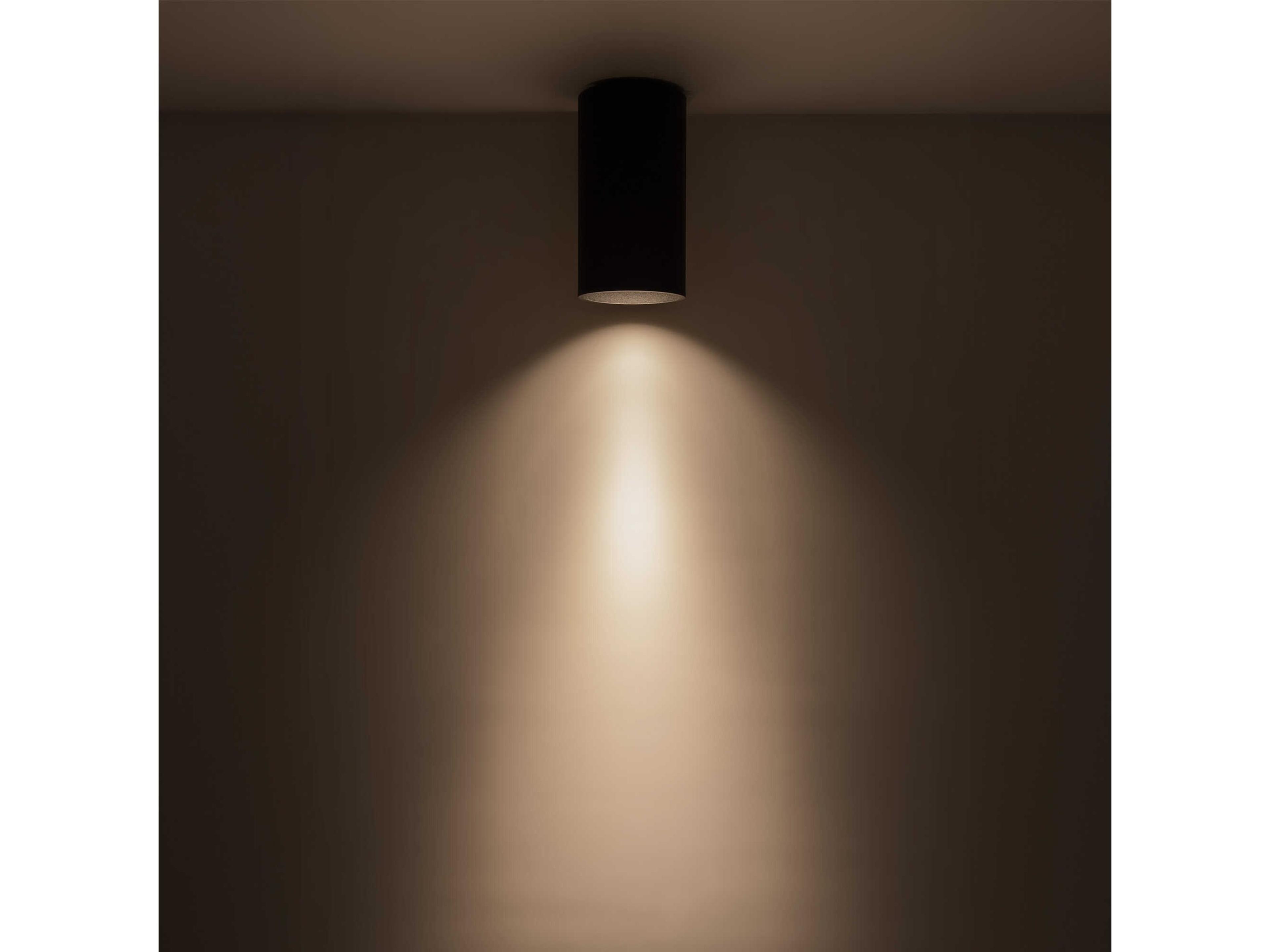 Kuzco Lighting Lorna Black Cylinder Flush Mount