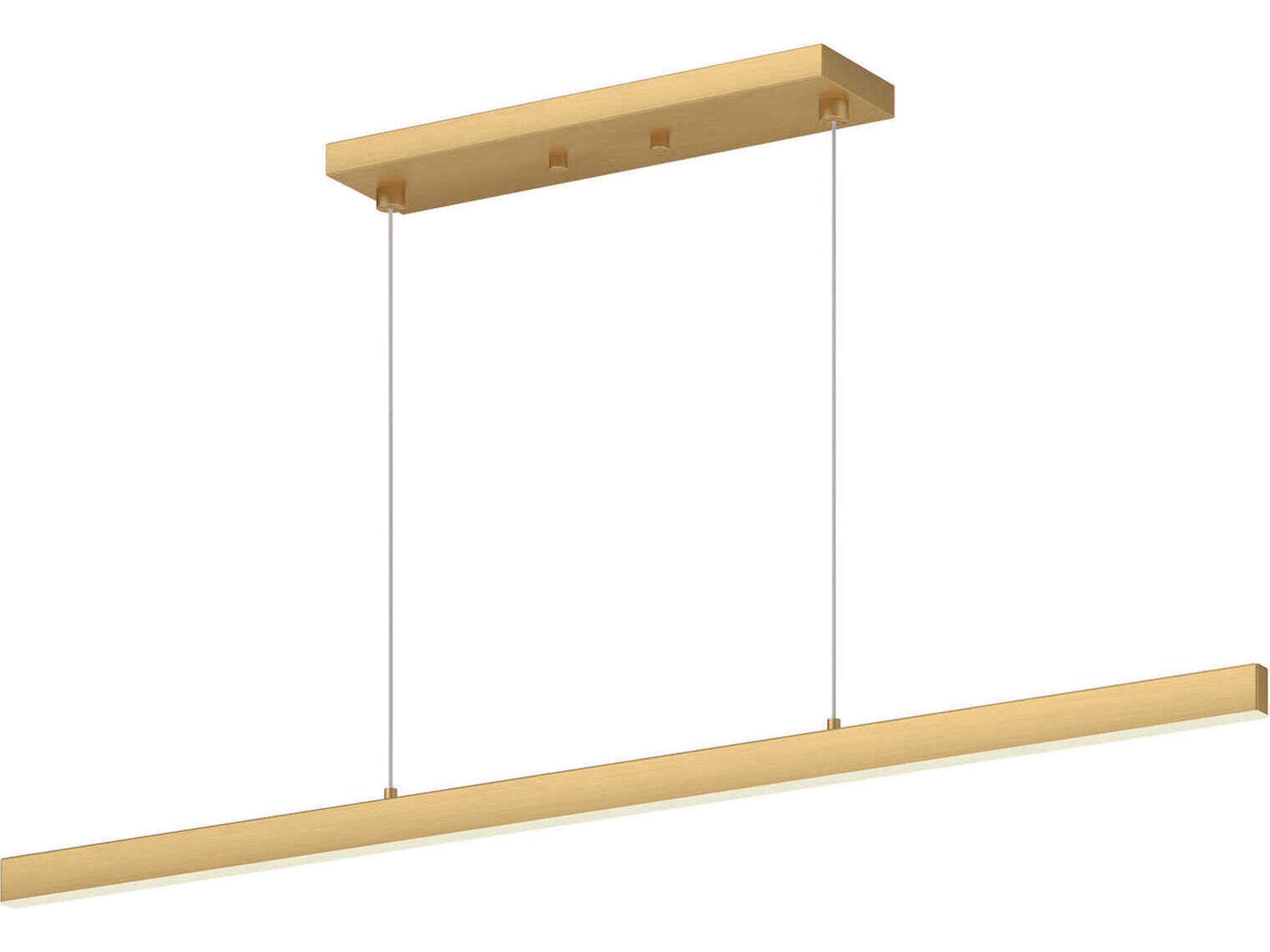 Kuzco Lighting Vega Brushed Gold Linear Island Pendant