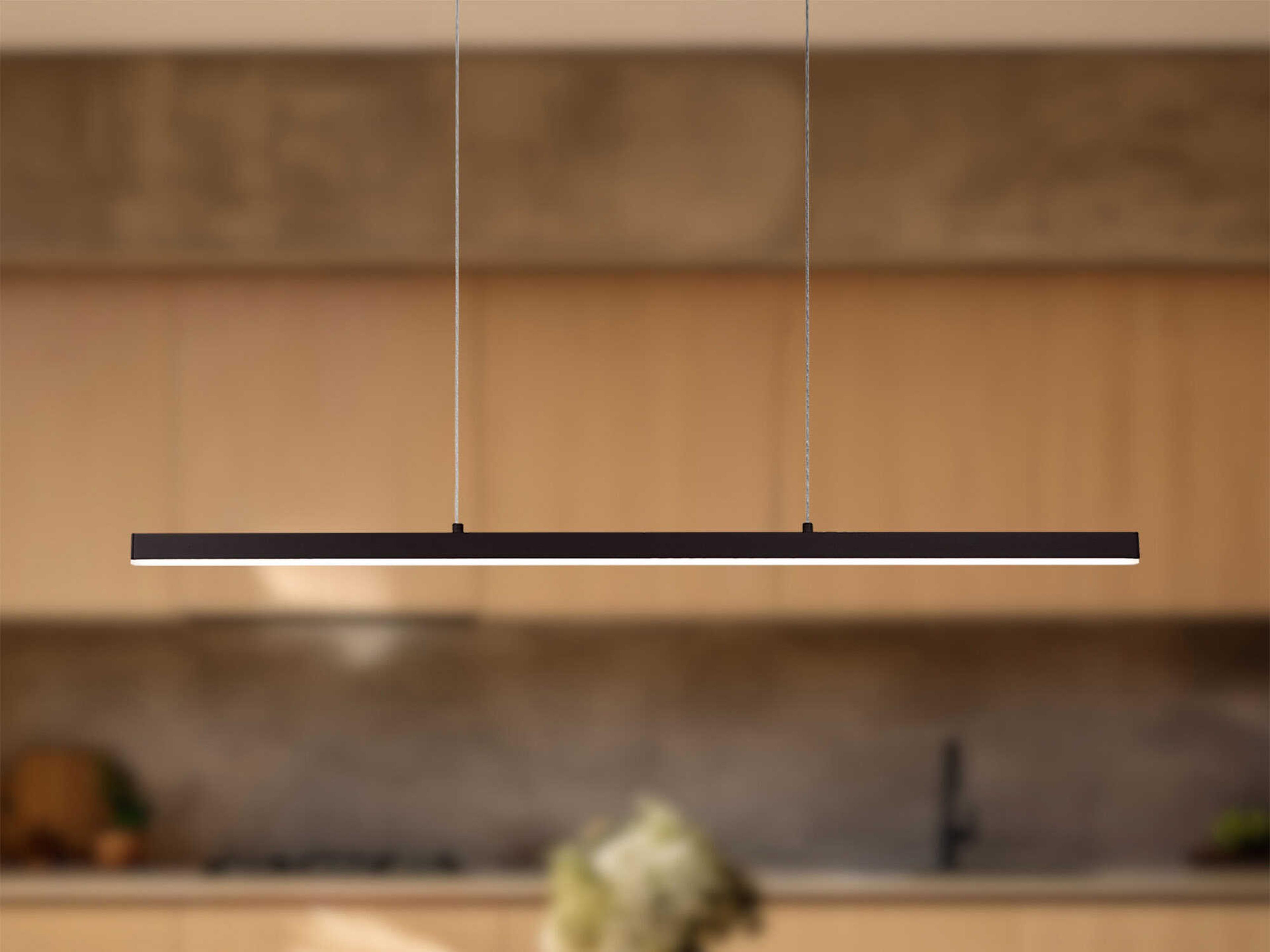 Kuzco Lighting Vega Black Linear Island Pendant