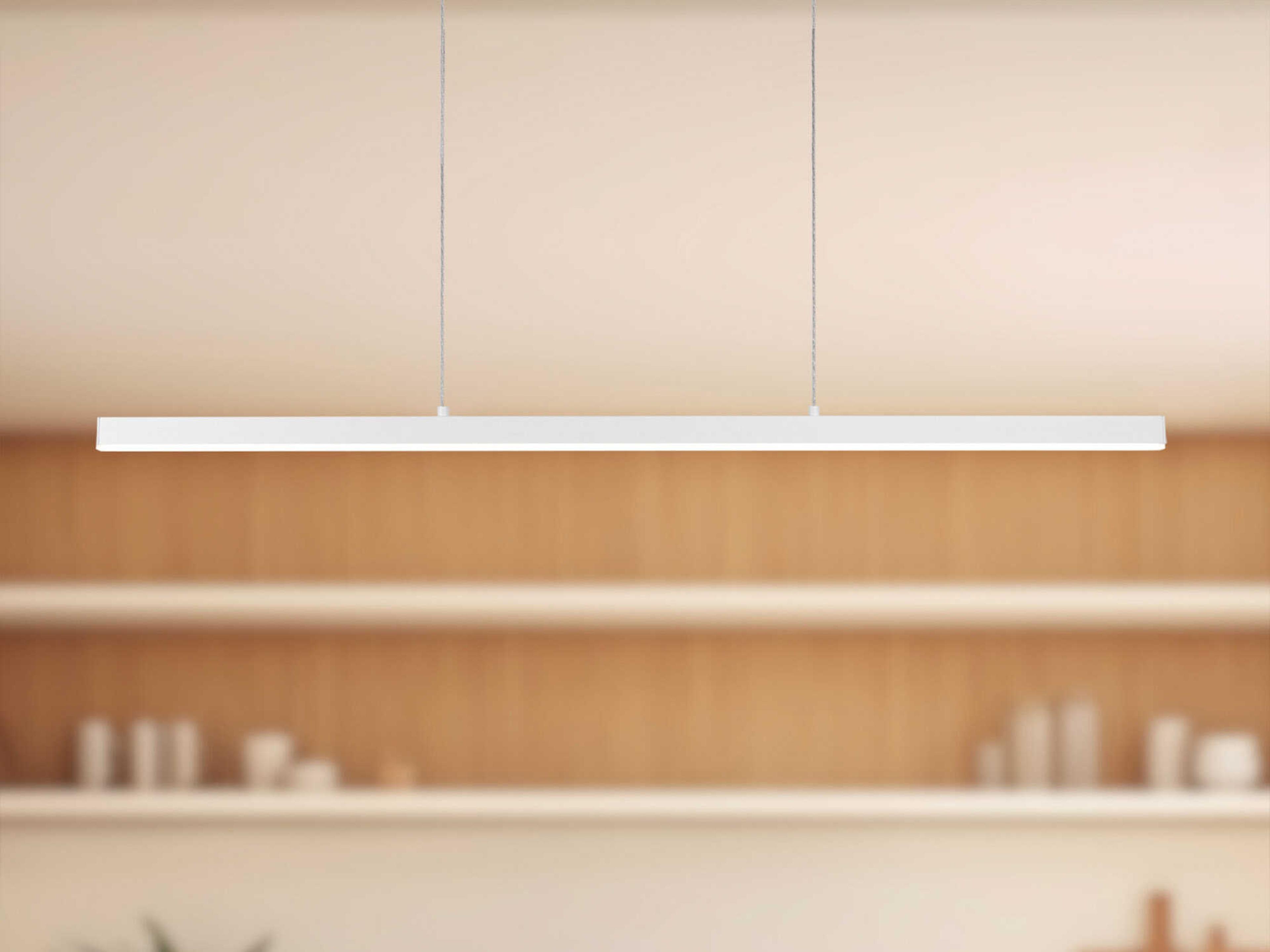 Kuzco Lighting Vega White Linear Island Pendant