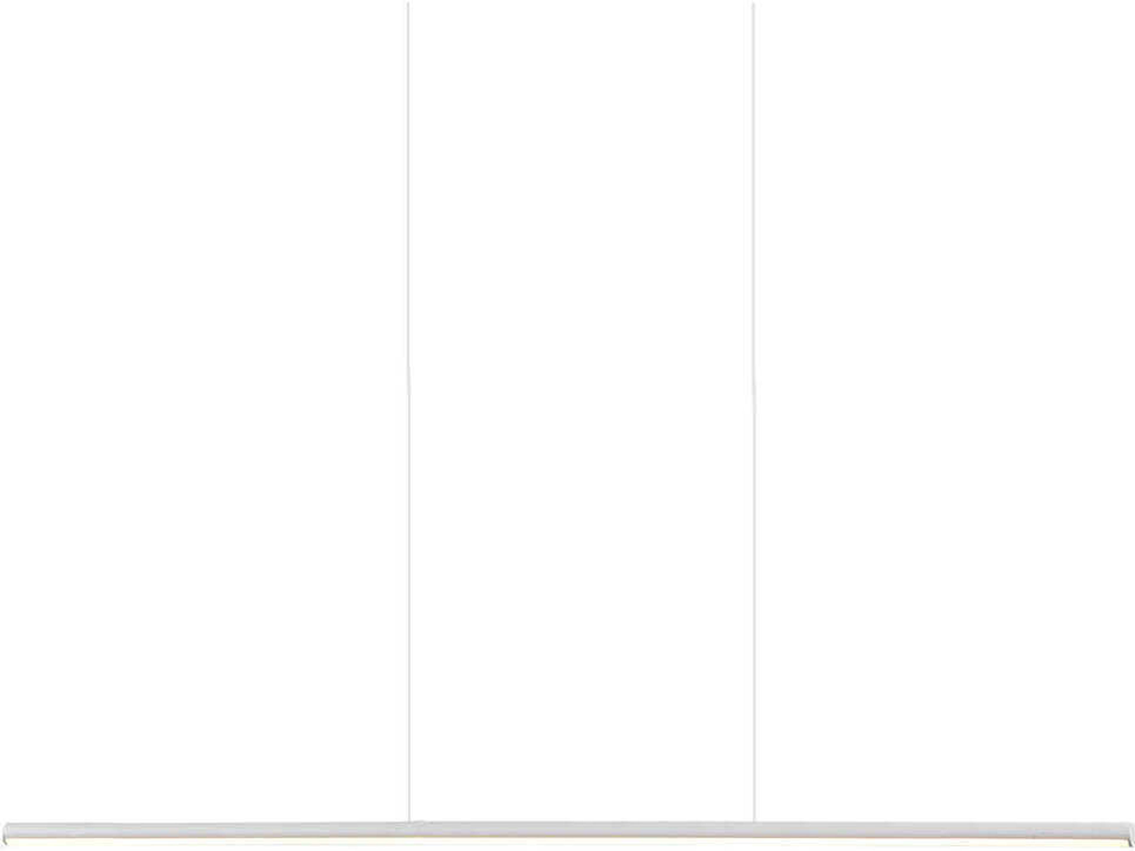 Chute White Linear Island Pendant