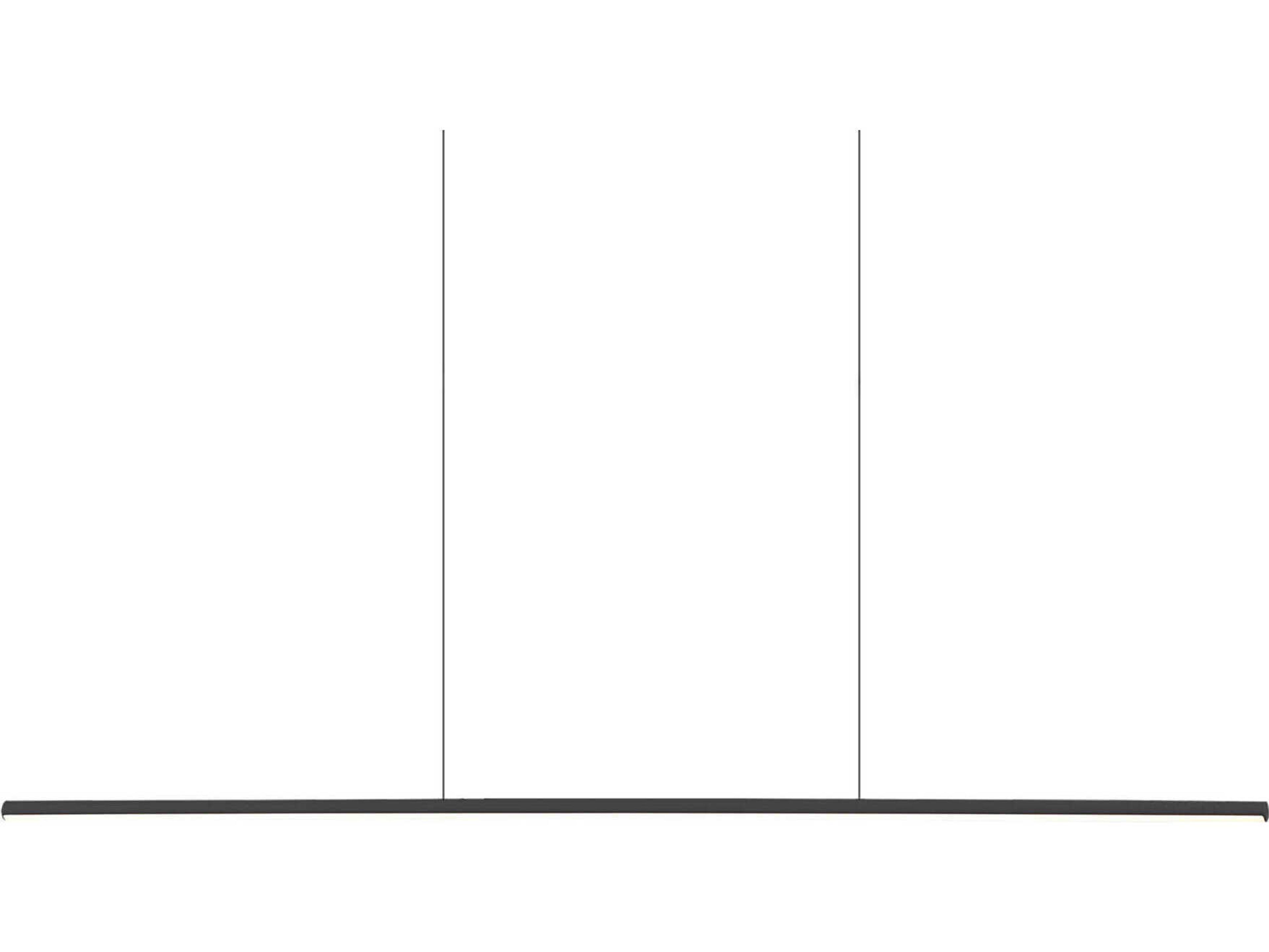 Chute Black Linear Island Pendant