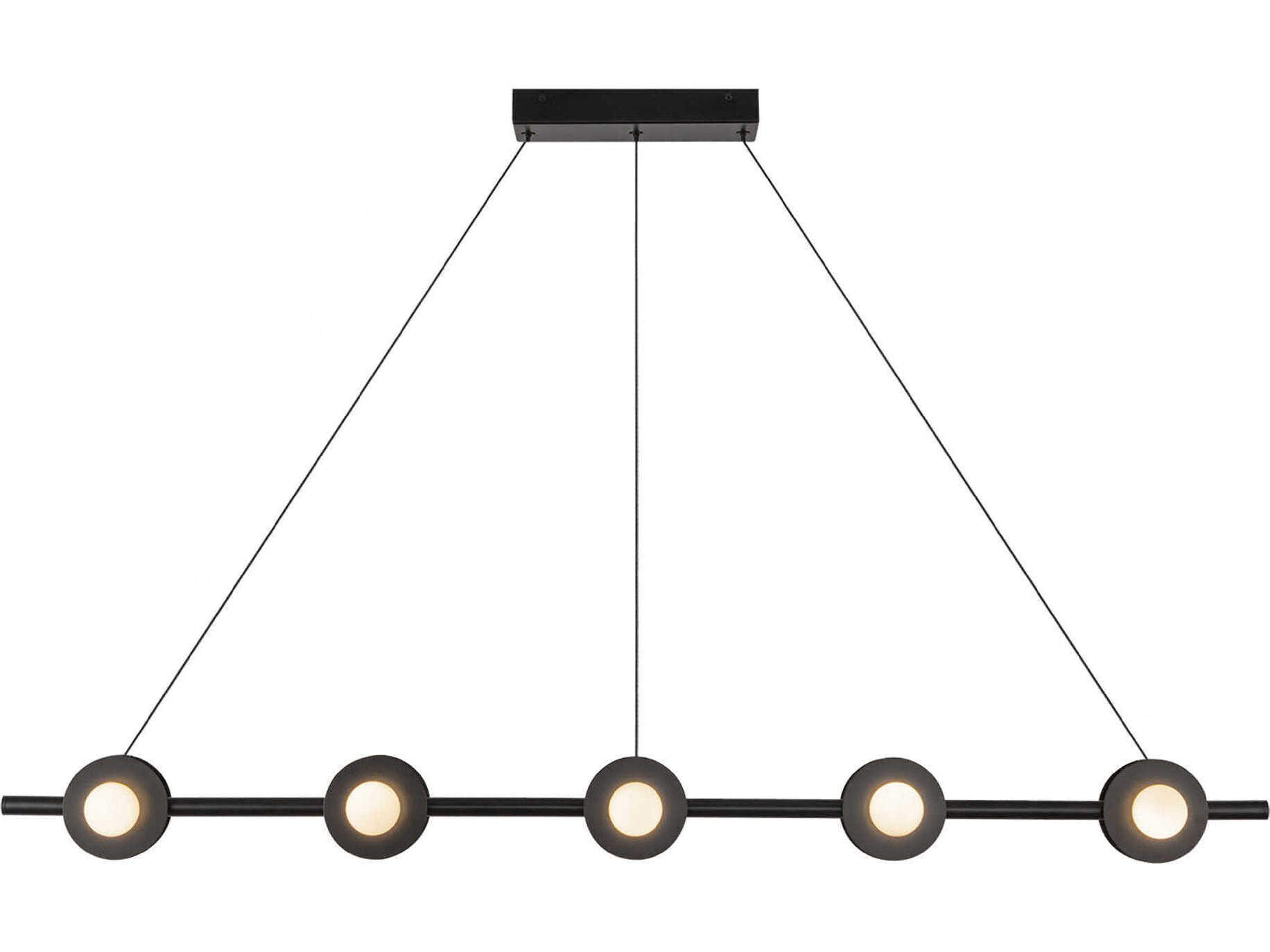 Kuzco Lighting Elixir Black Linear Island Pendant