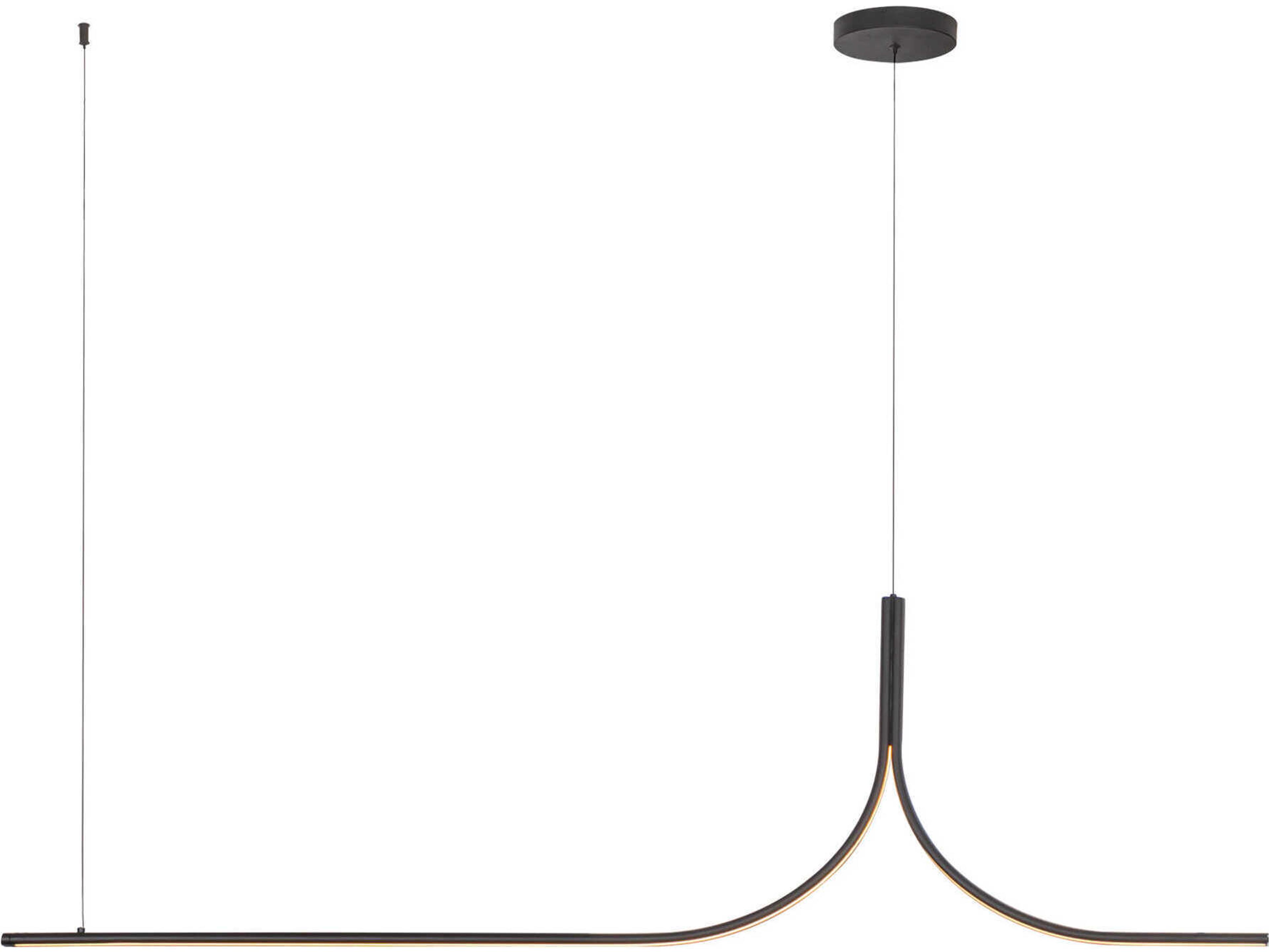 Thread Black Linear Island Pendant