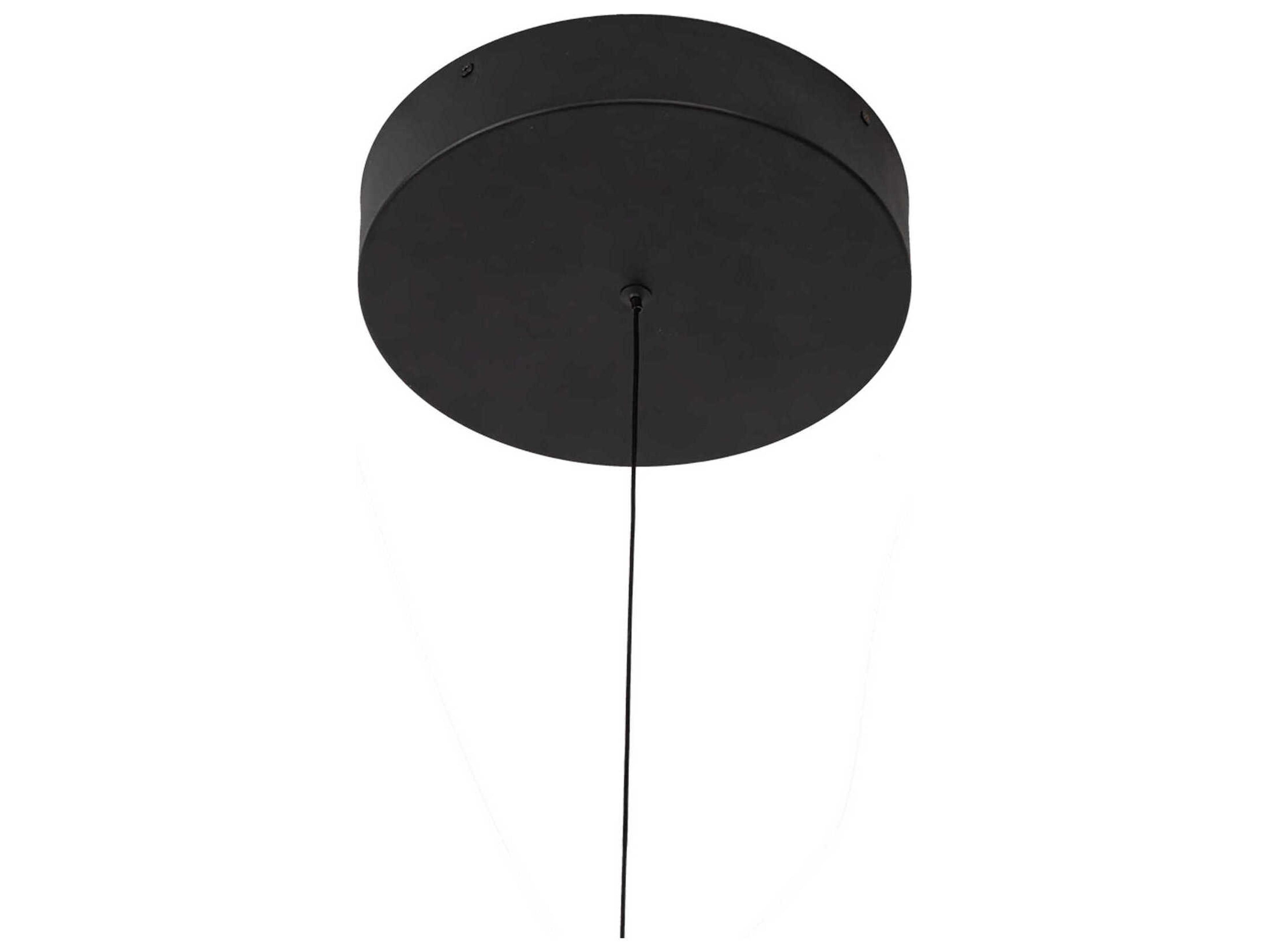 Kuzco Lighting Thread Black Linear Island Pendant