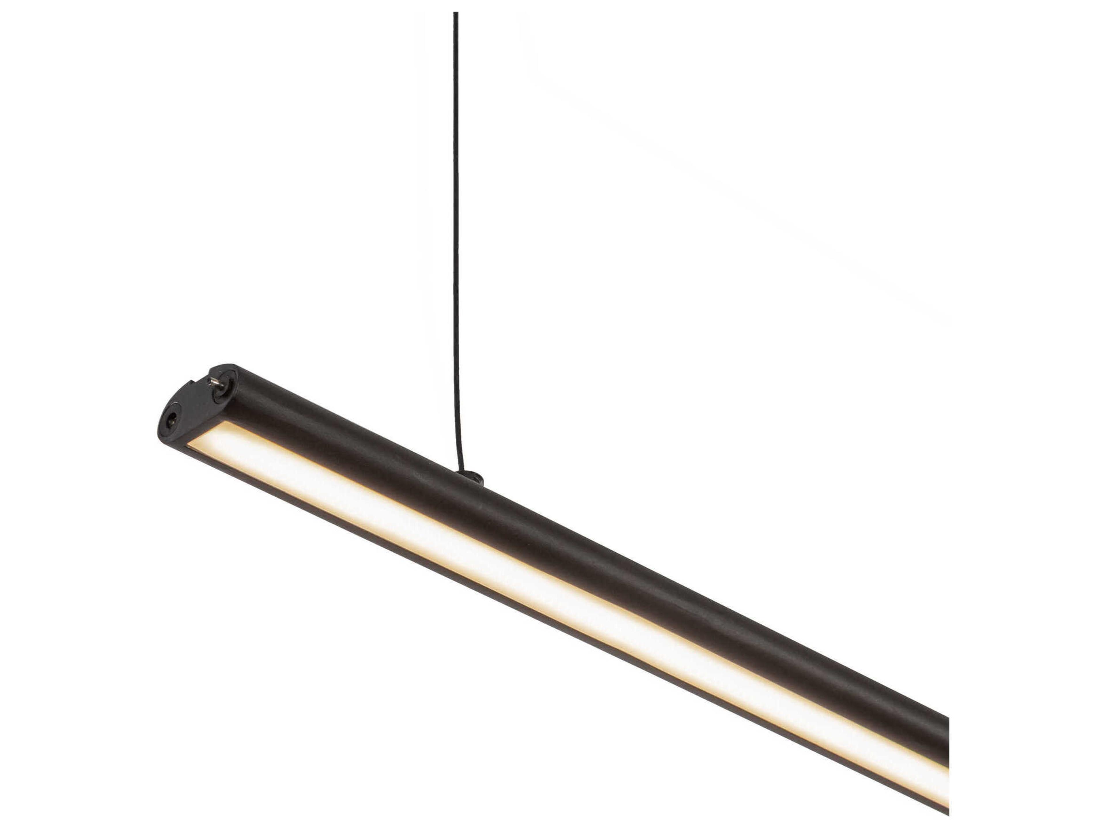 Kuzco Lighting Thread Black Linear Island Pendant