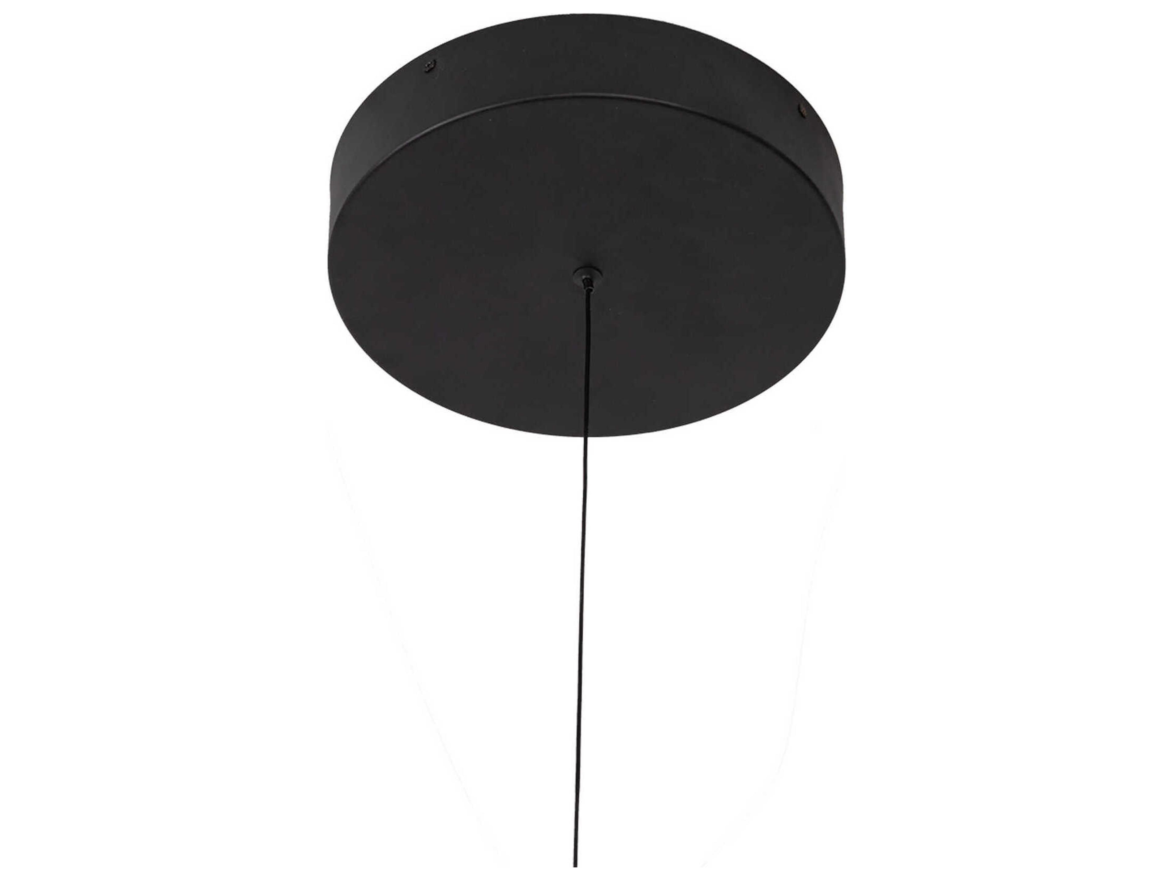 Kuzco Lighting Thread Black Linear Island Pendant