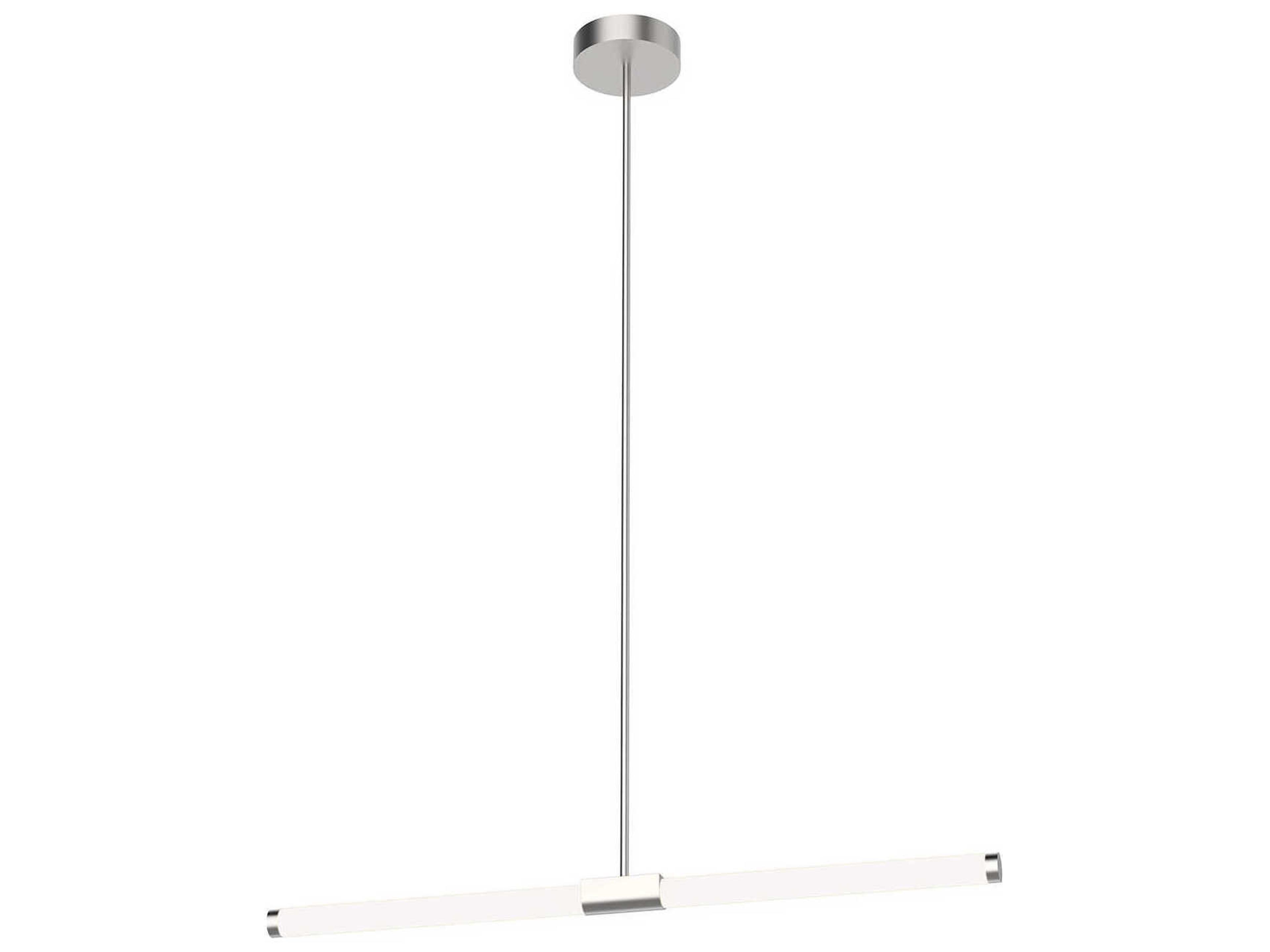 Kuzco Lighting Akari Brushed Nickel Linear Island Pendant