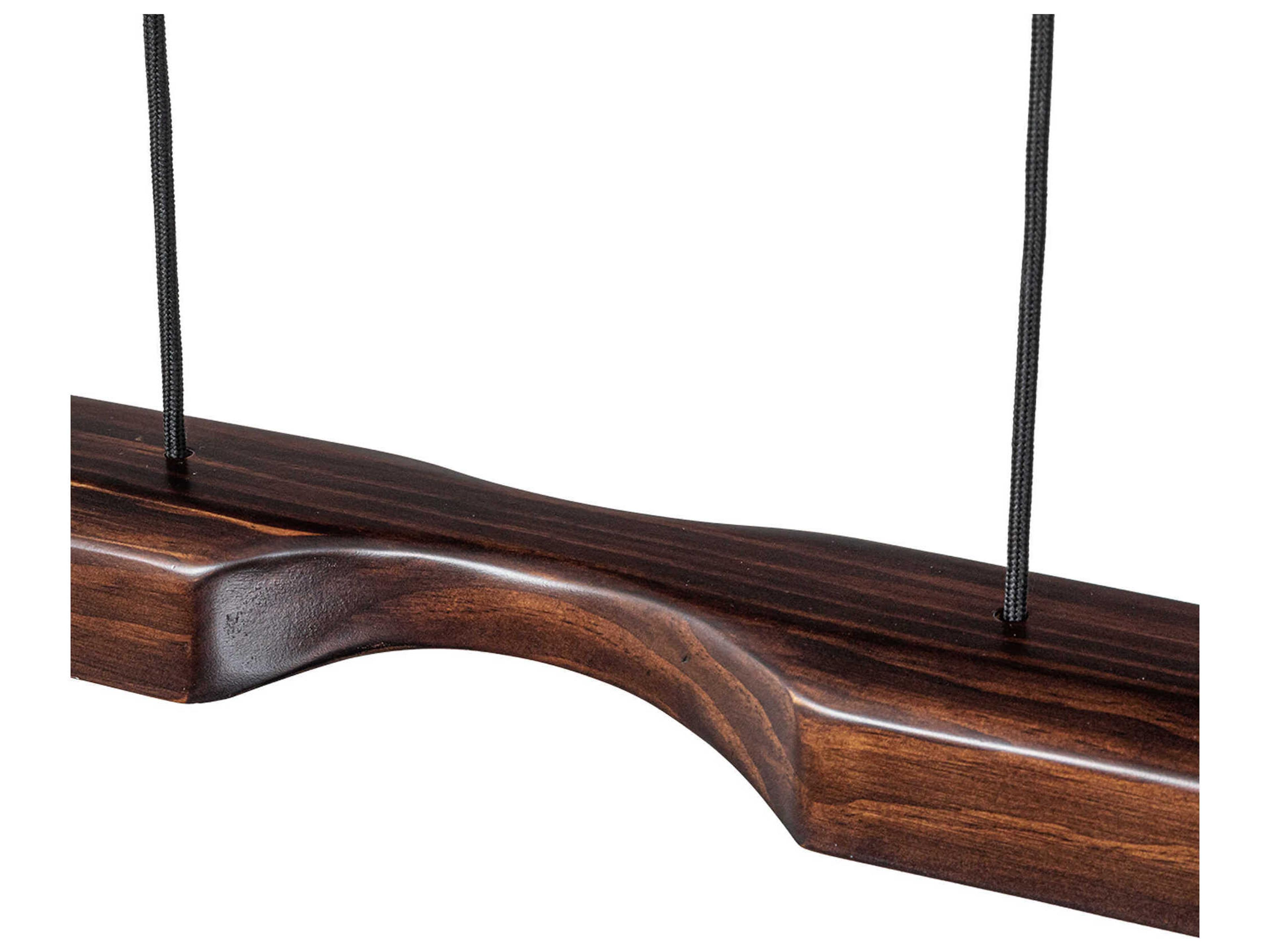 Kuzco Lighting Dakota Walnut Wood Linear Island Pendant