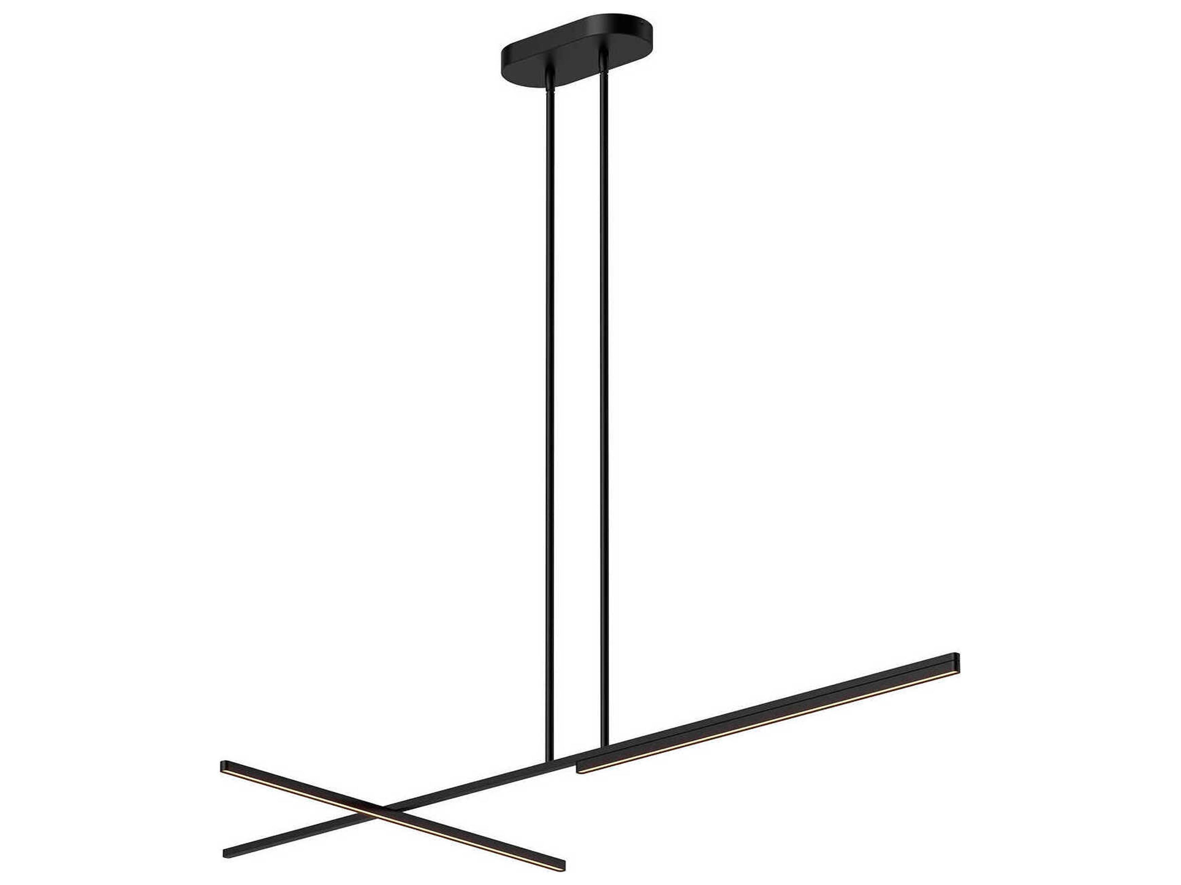 Shift Black Linear Island Pendant