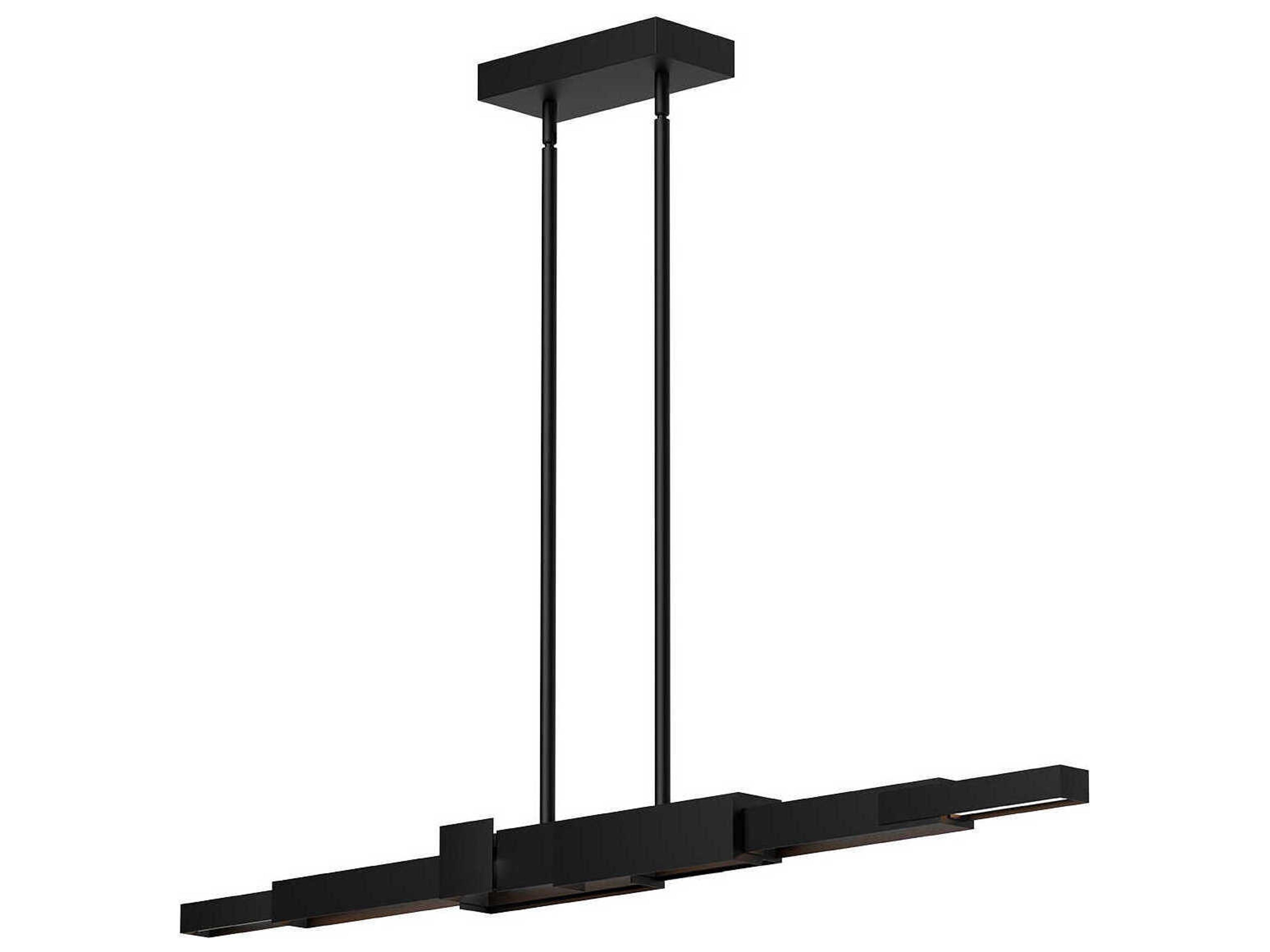 Enzo Black Linear Island Pendant