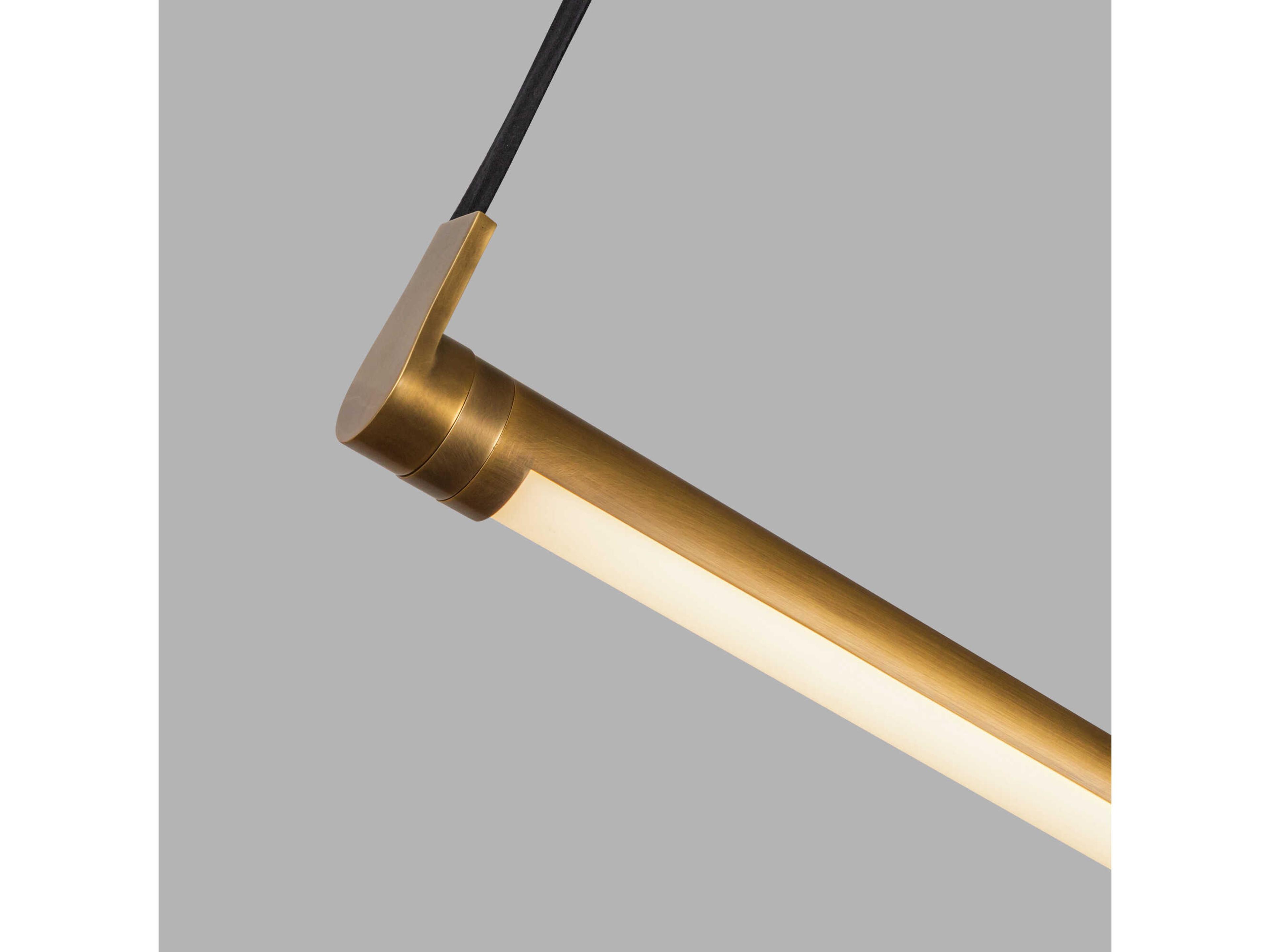 Kuzco Lighting Laurence Vintage Brass Cylinder Mini Pendant