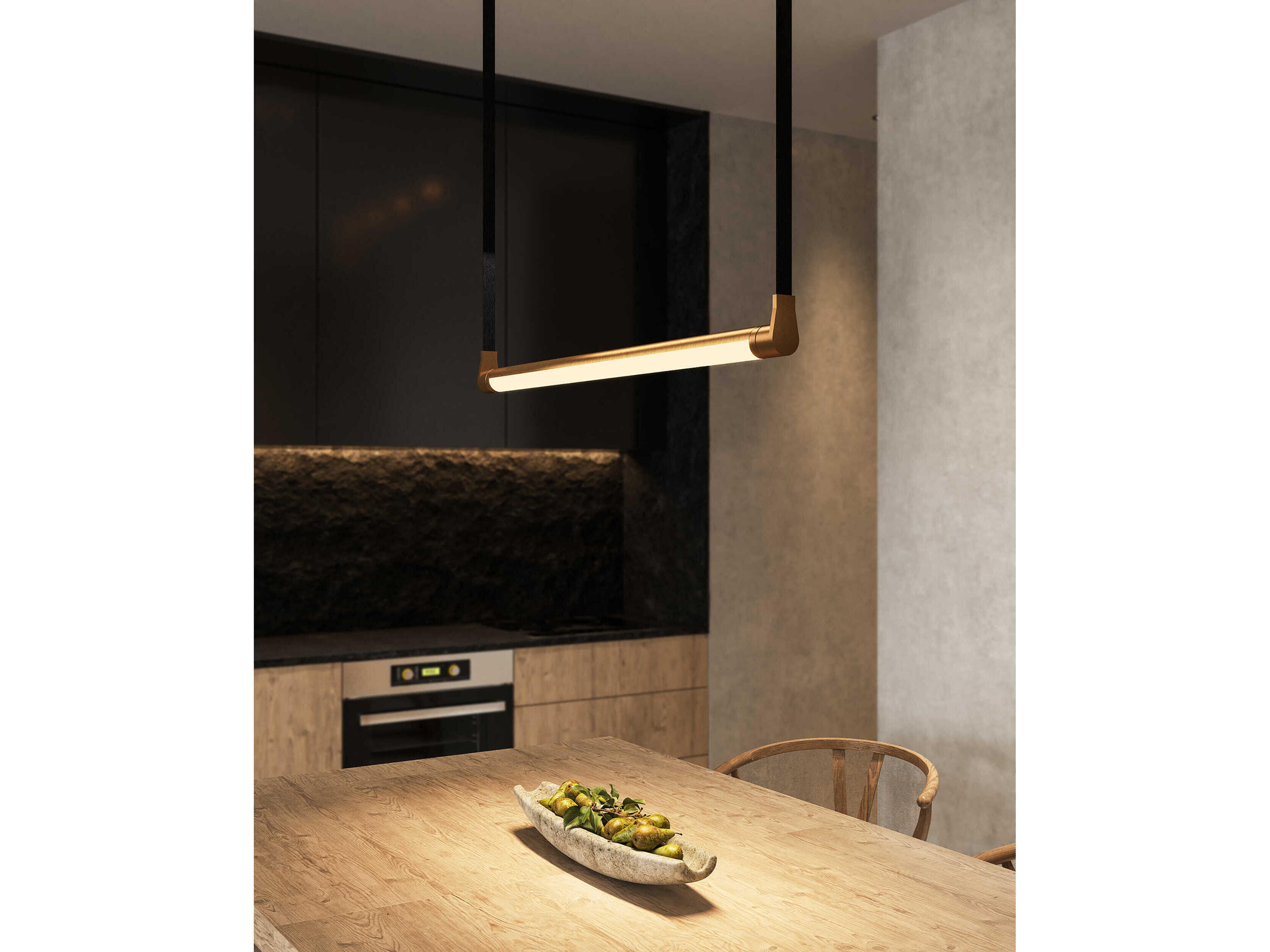 Kuzco Lighting Laurence Vintage Brass Cylinder Mini Pendant