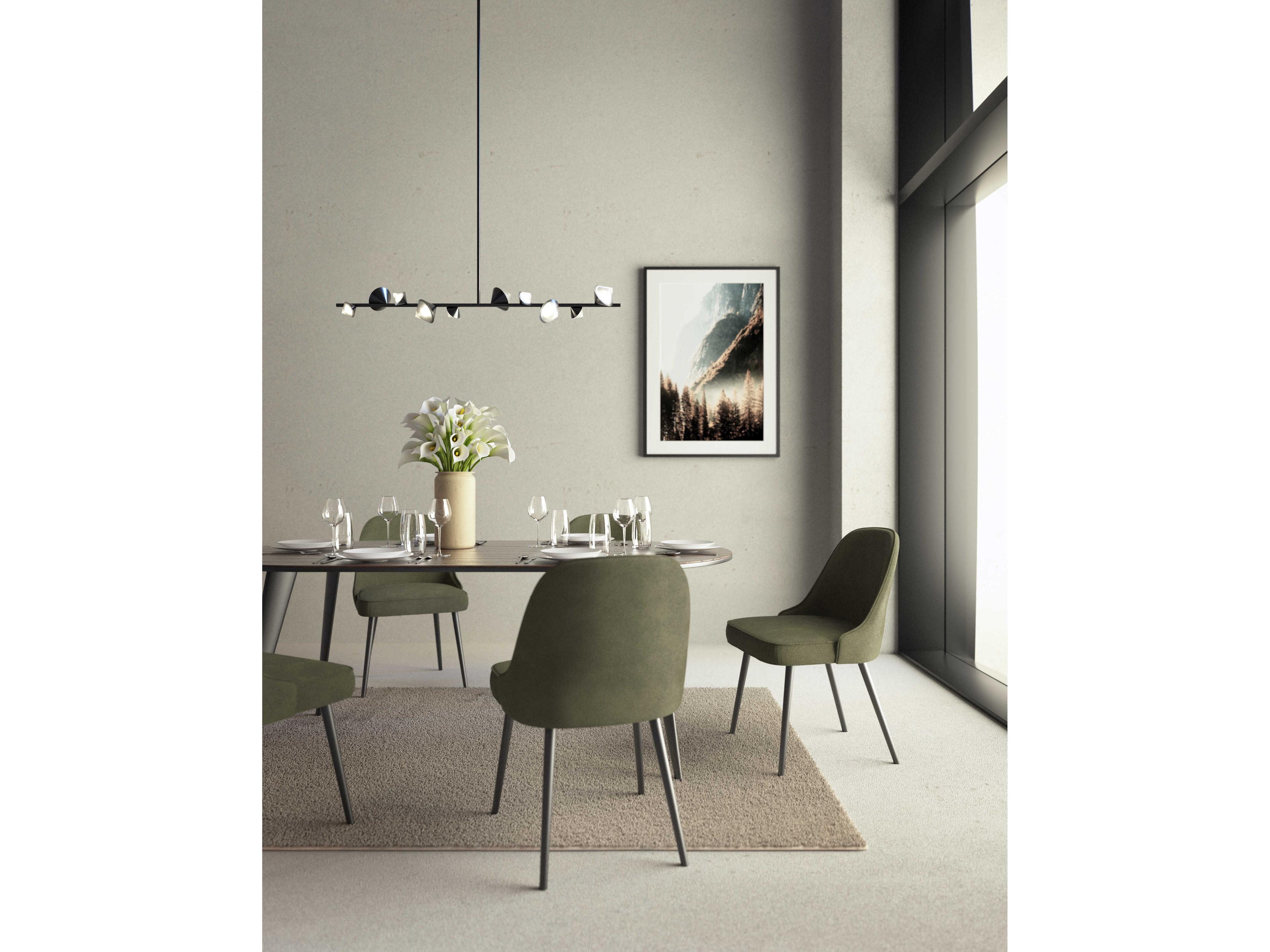 Kuzco Lighting Geode Black Island Pendant