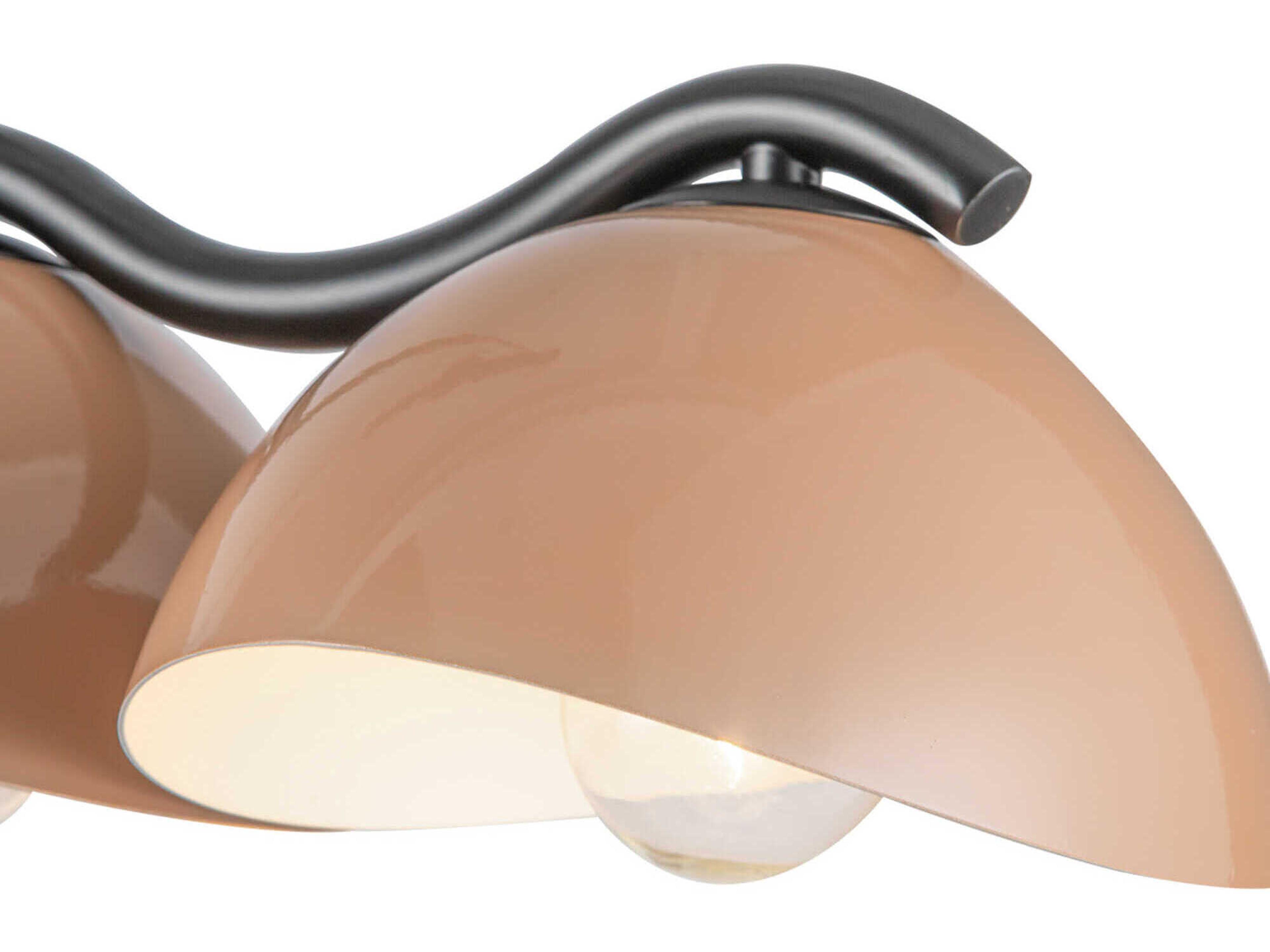 Kuzco Lighting Atlas 7-Light Black Peach Island Pendant