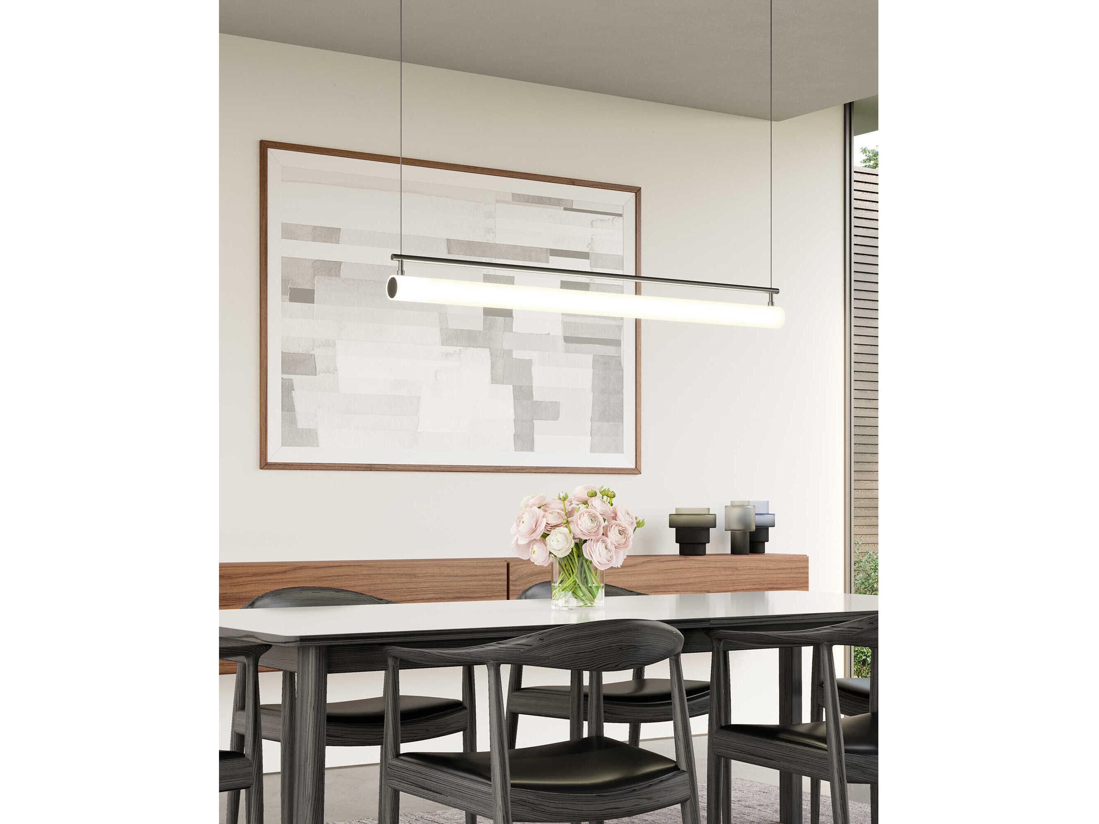 Kuzco Lighting Gramercy Black Linear Island Pendant