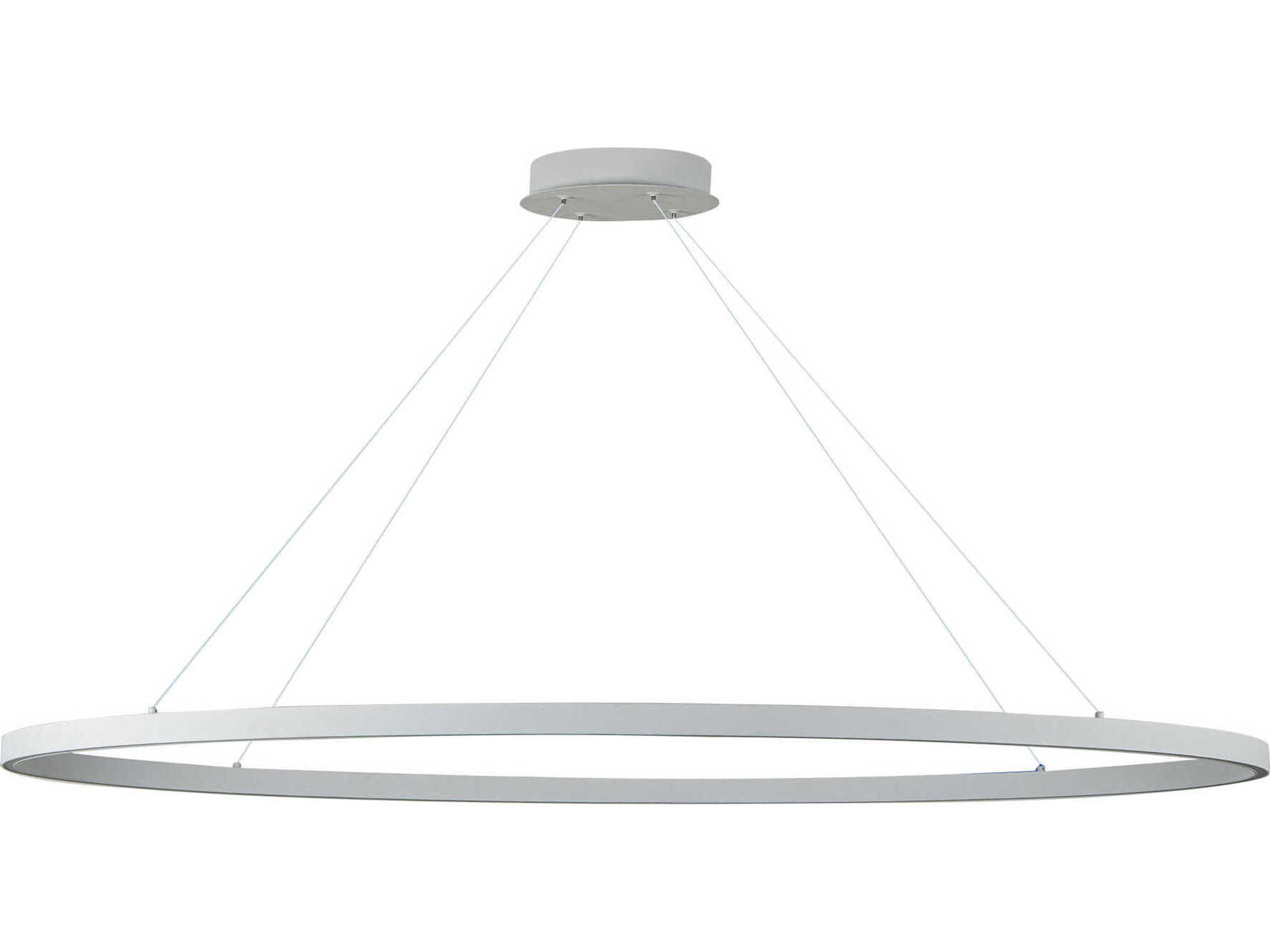 Kuzco Lighting Ovale White Linear Island Pendant