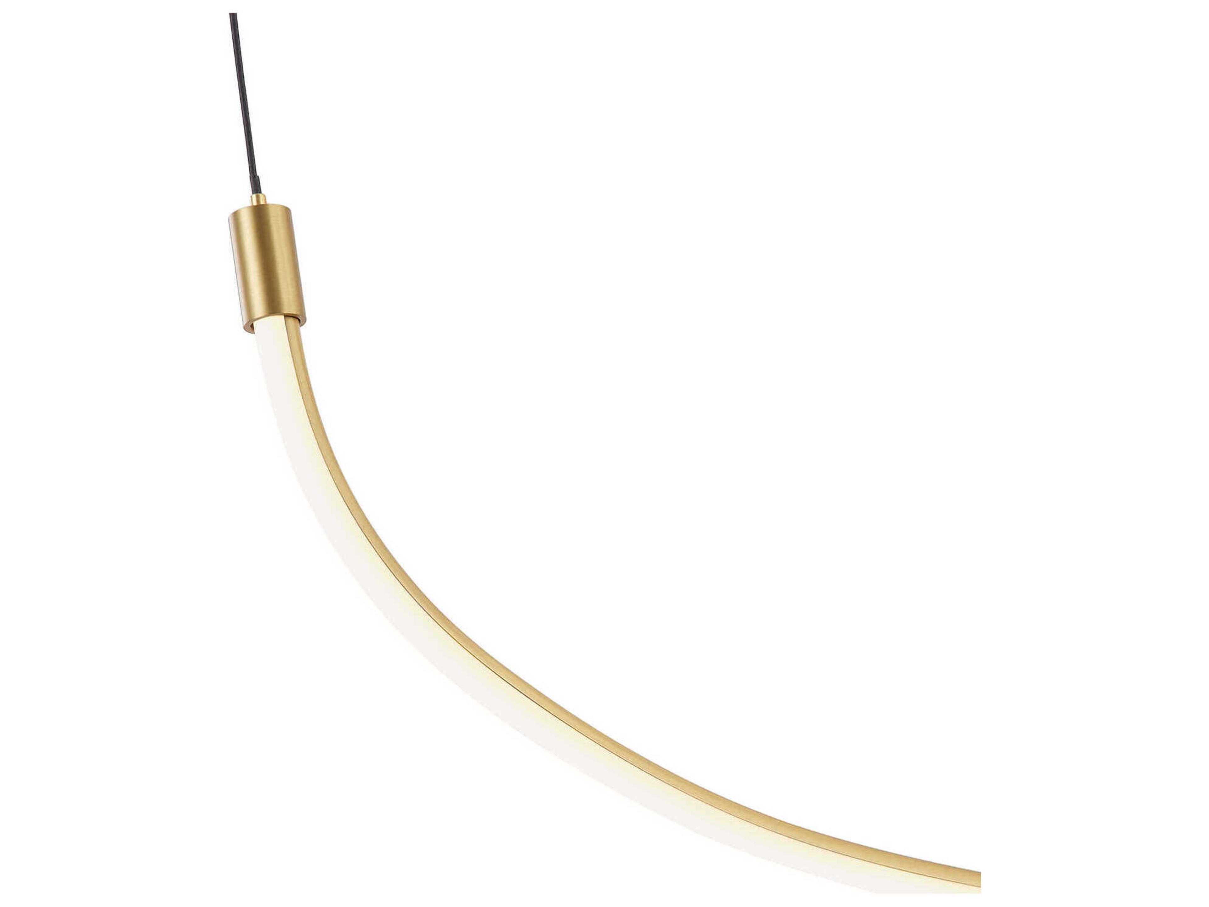 Kuzco Lighting Talis Brushed Gold Linear Island Pendant