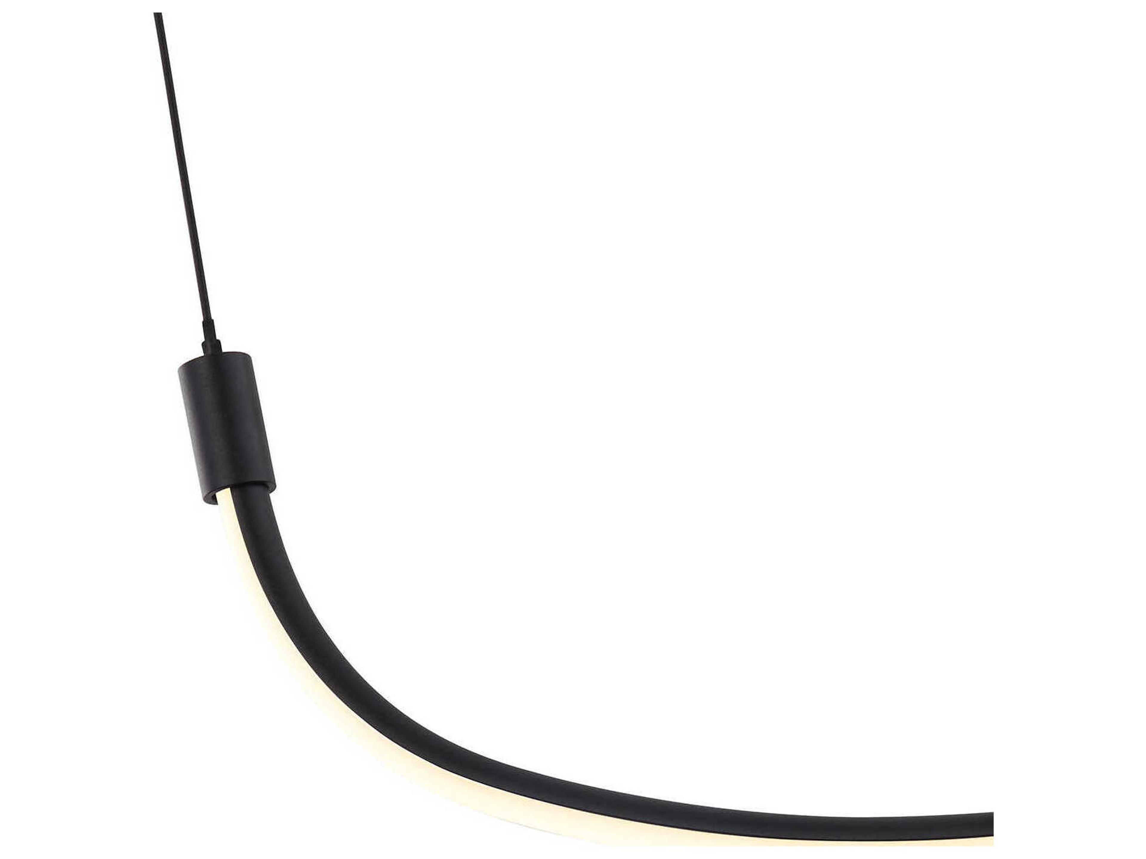 Kuzco Lighting Talis Black Linear Island Pendant