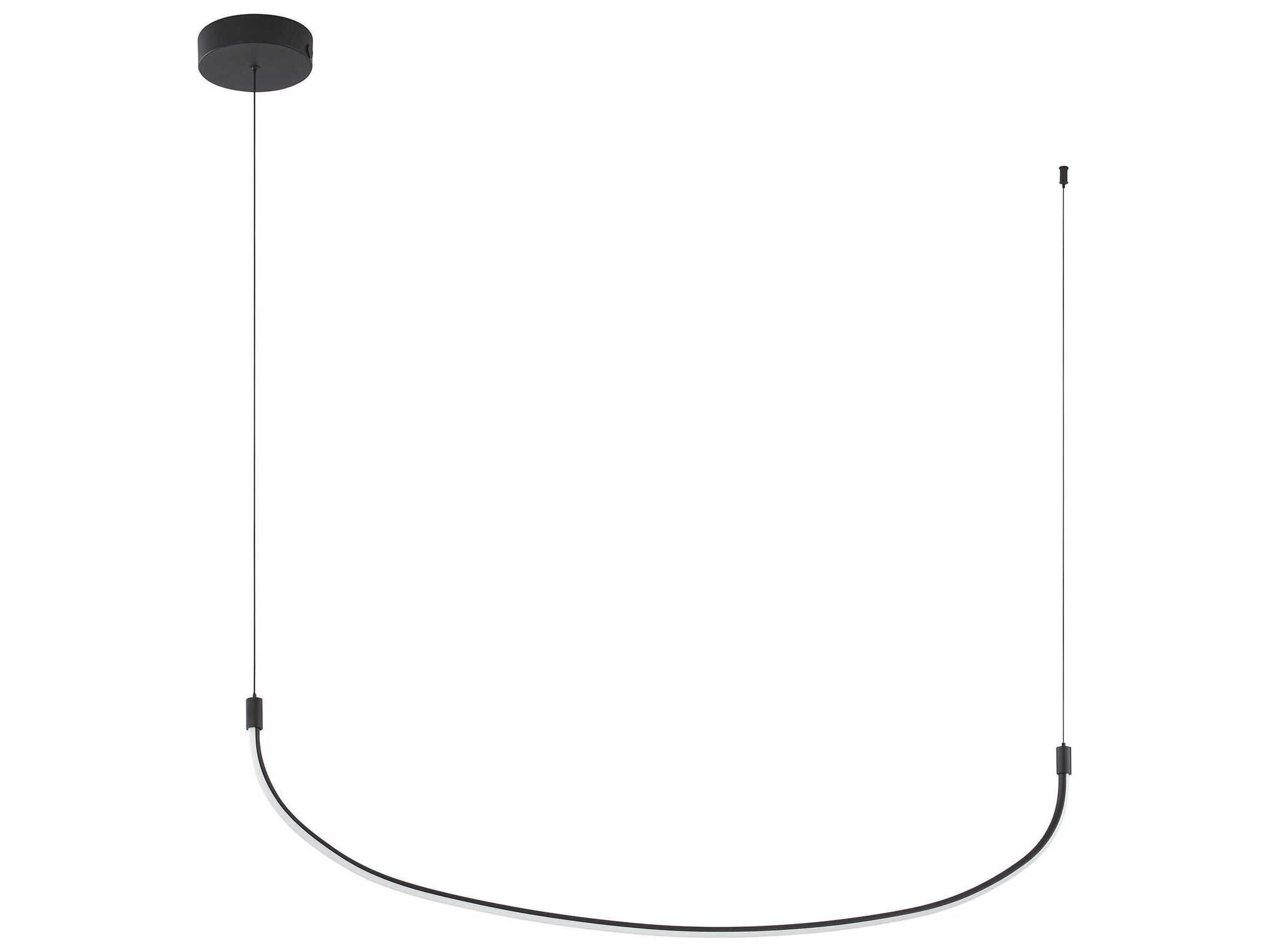 Talis Black Linear Island Pendant