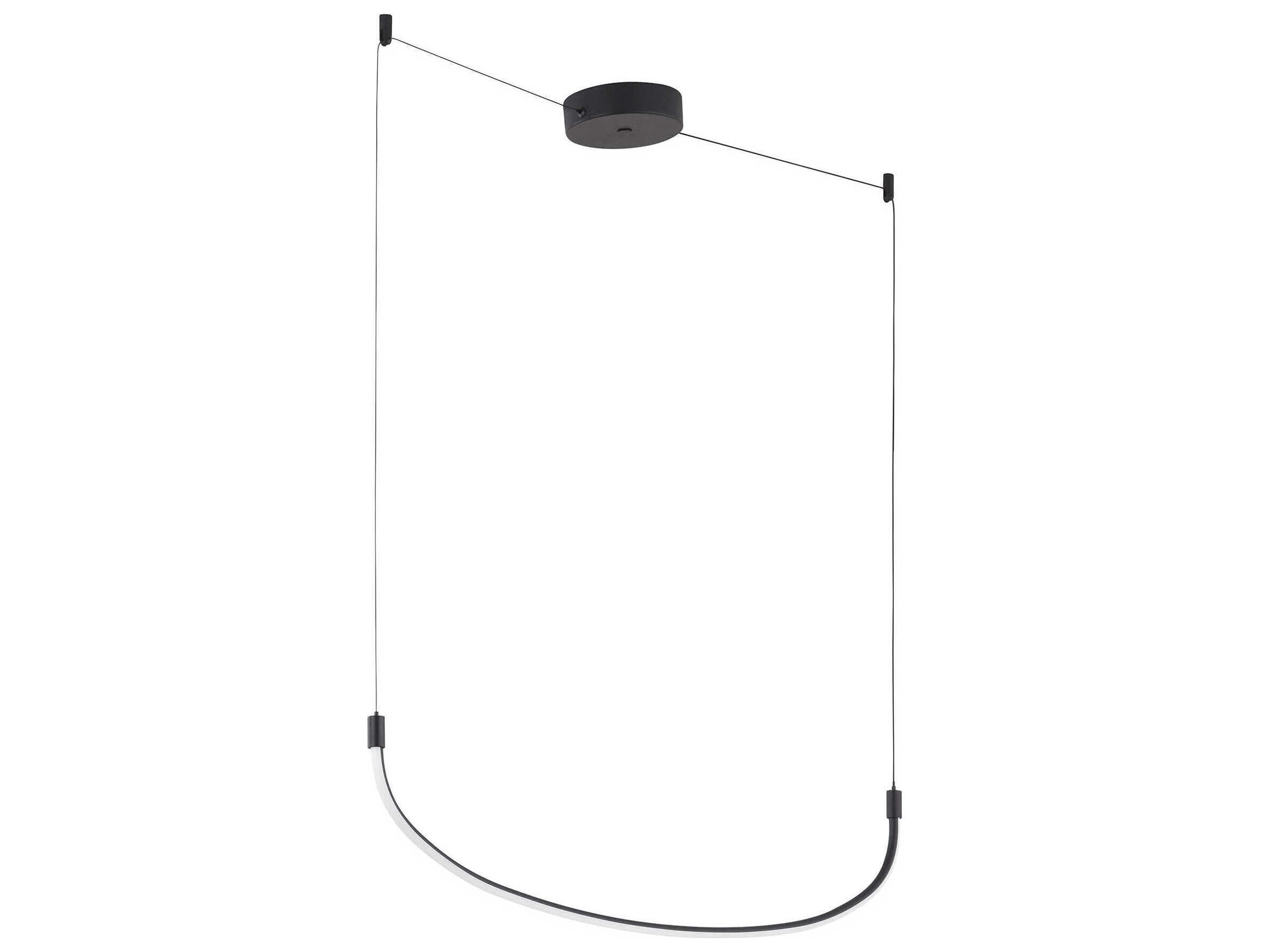 Kuzco Lighting Talis Black Linear Island Pendant