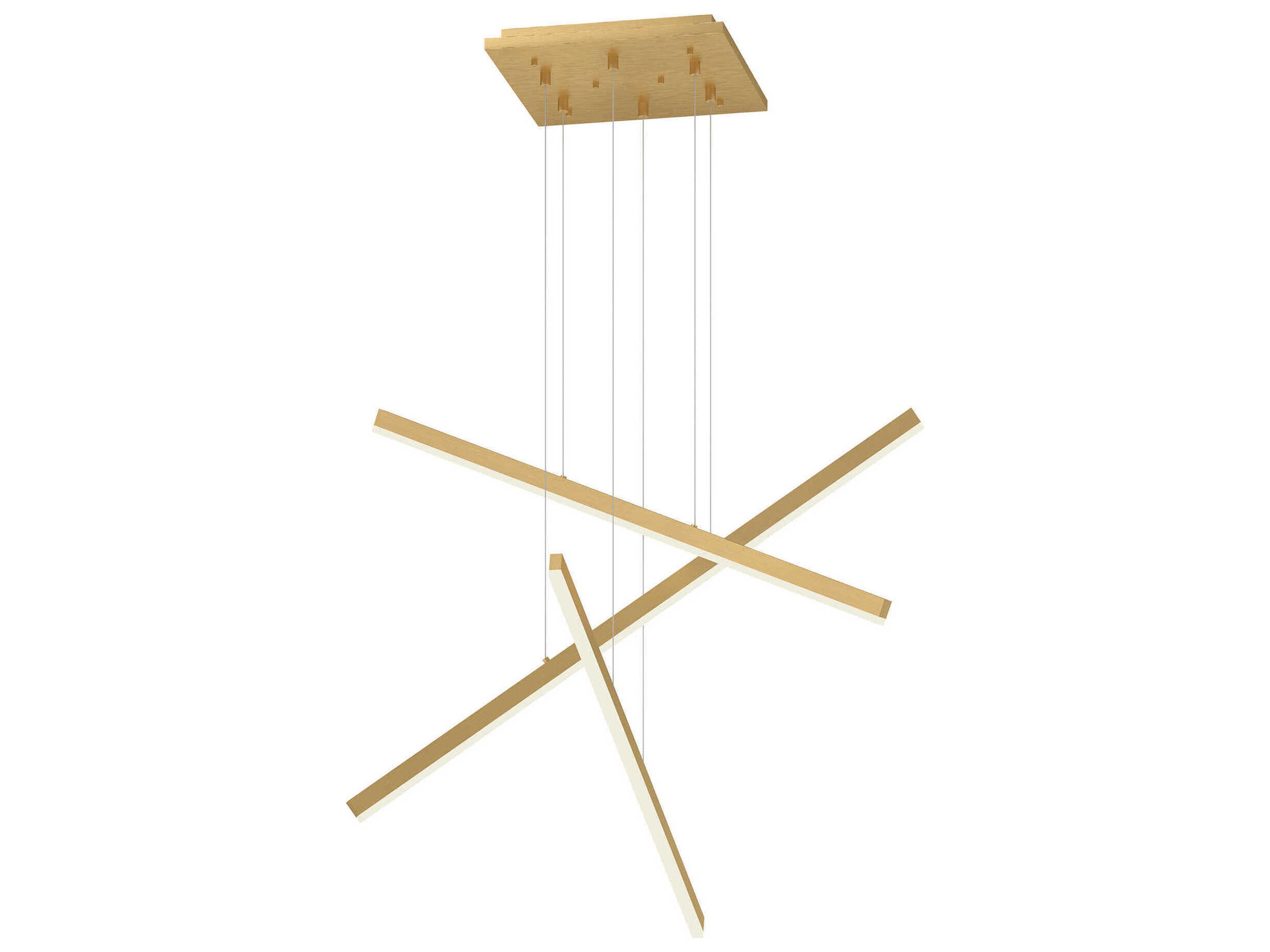 Vega Brushed Gold Linear Pendant