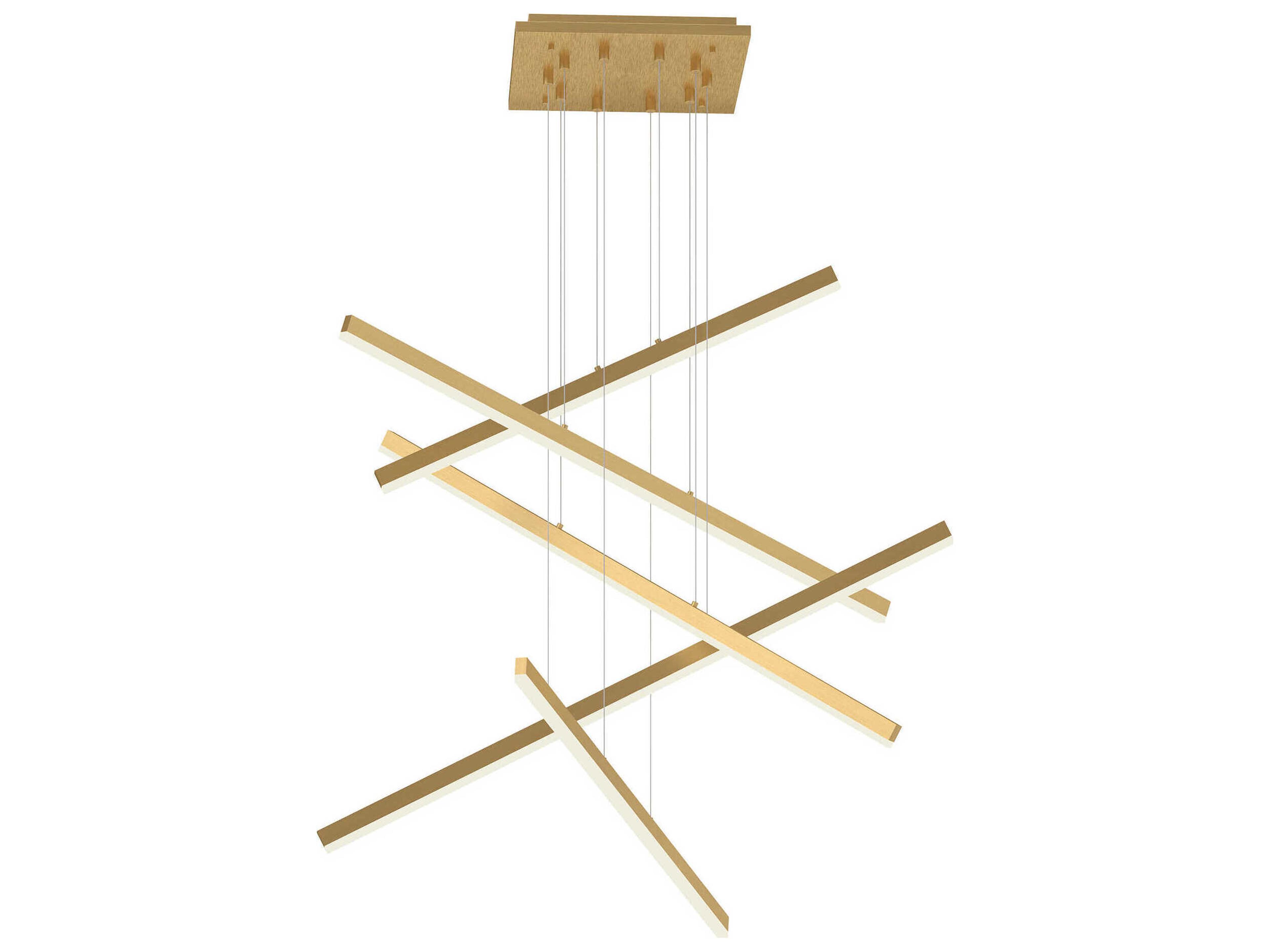 Vega Brushed Gold Linear Pendant