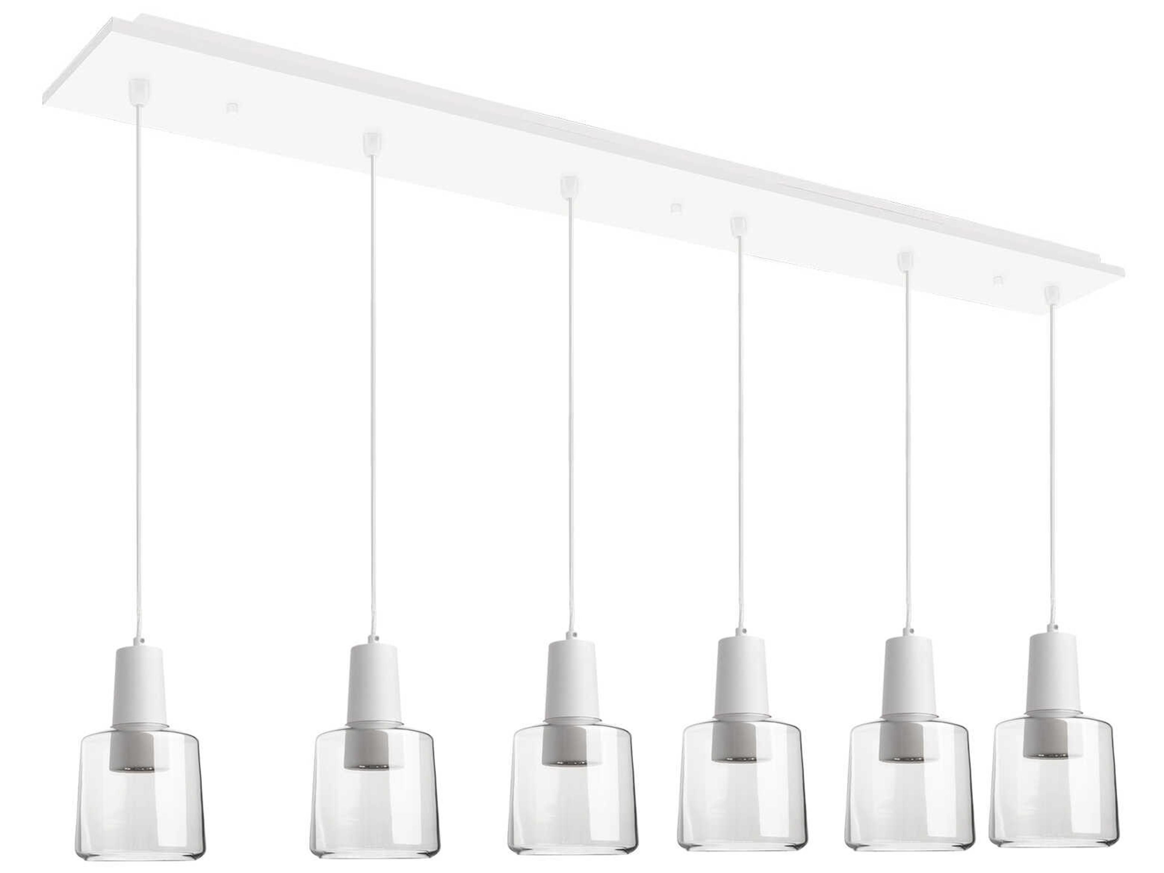 Samson 6-Light White Island Pendant