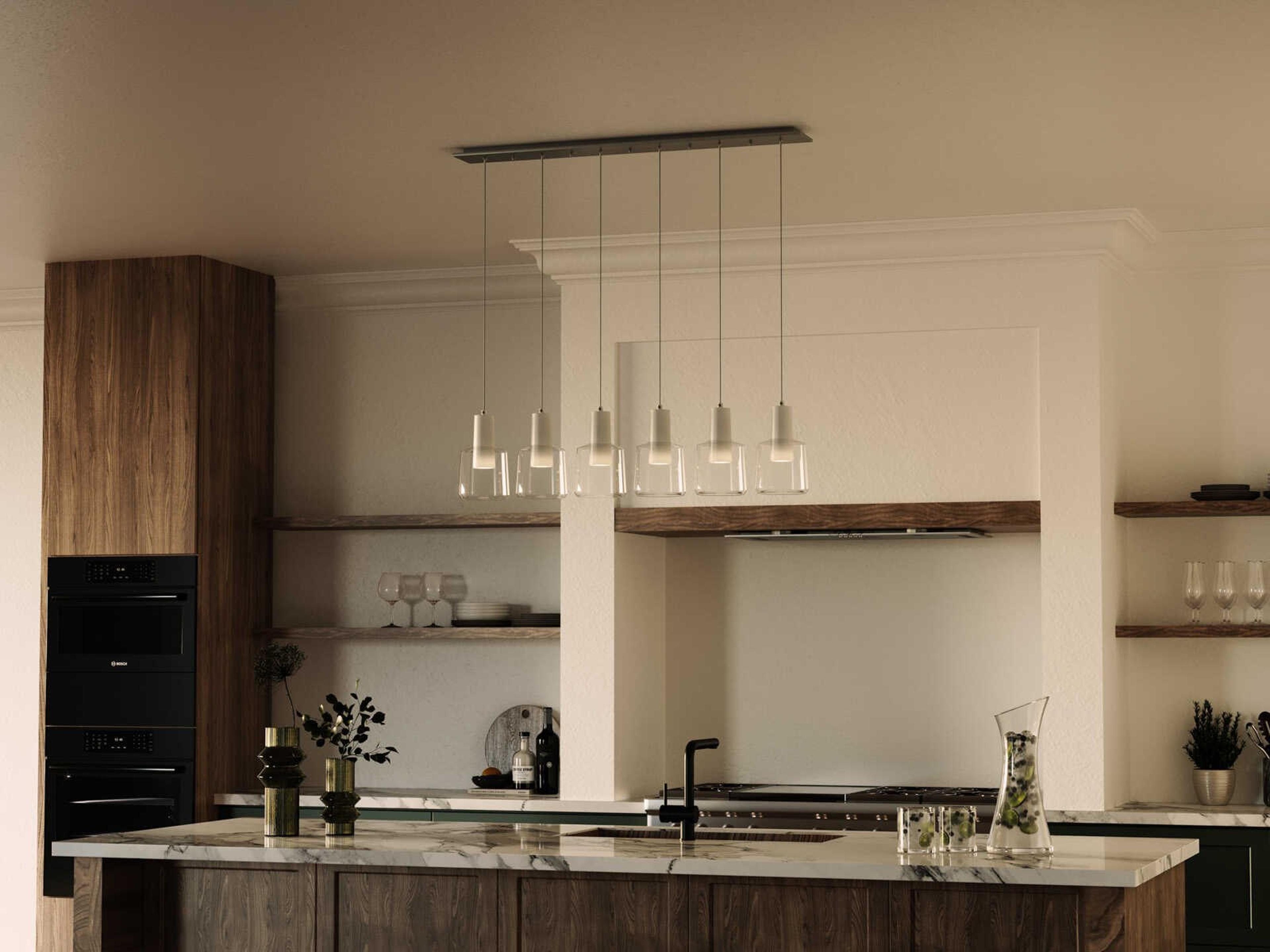 Kuzco Lighting Samson 6-Light White Island Pendant