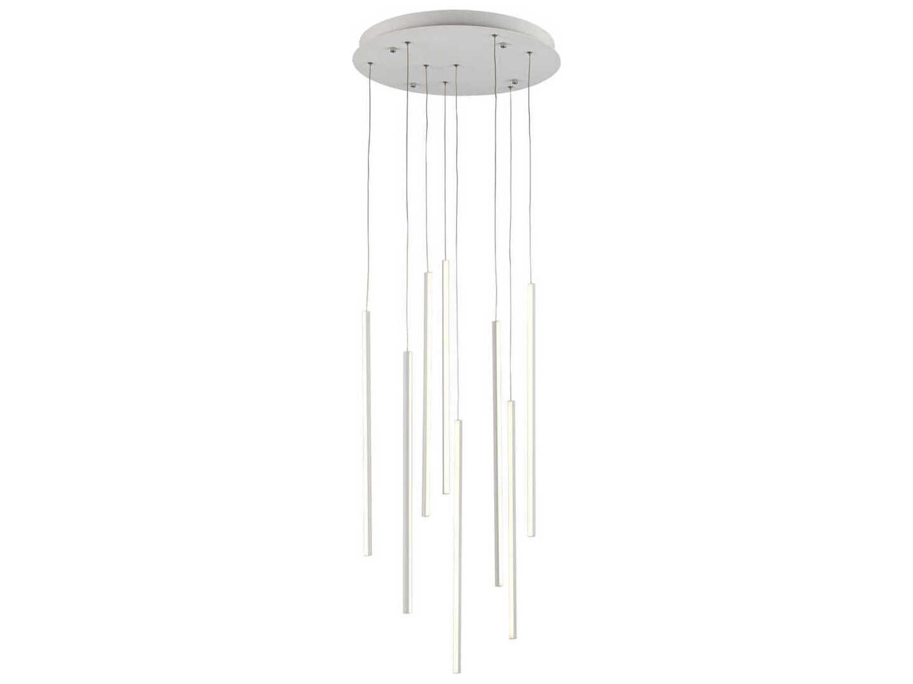Chute White Linear Pendant