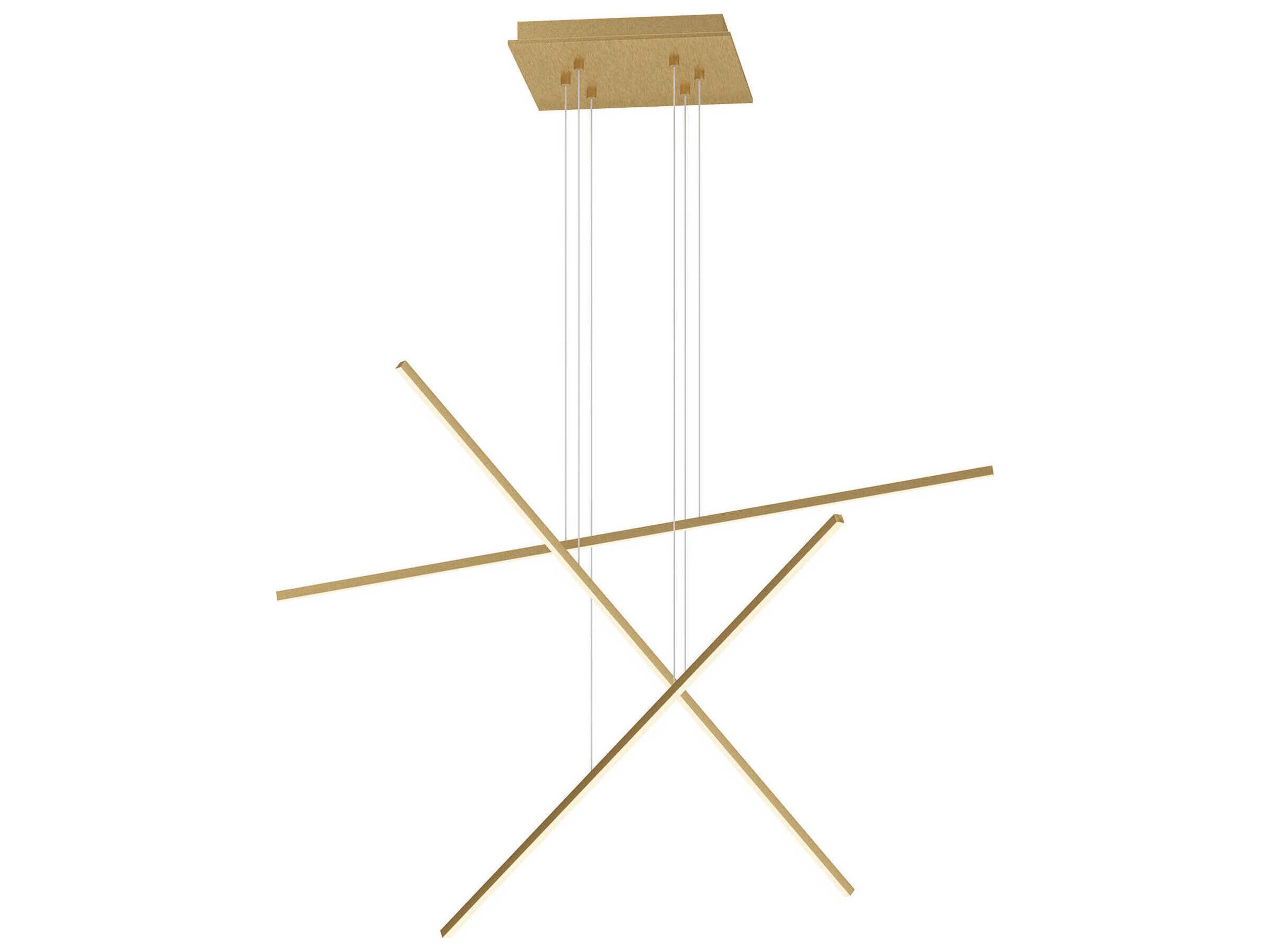 Vega Minor Brushed Gold Linear Pendant