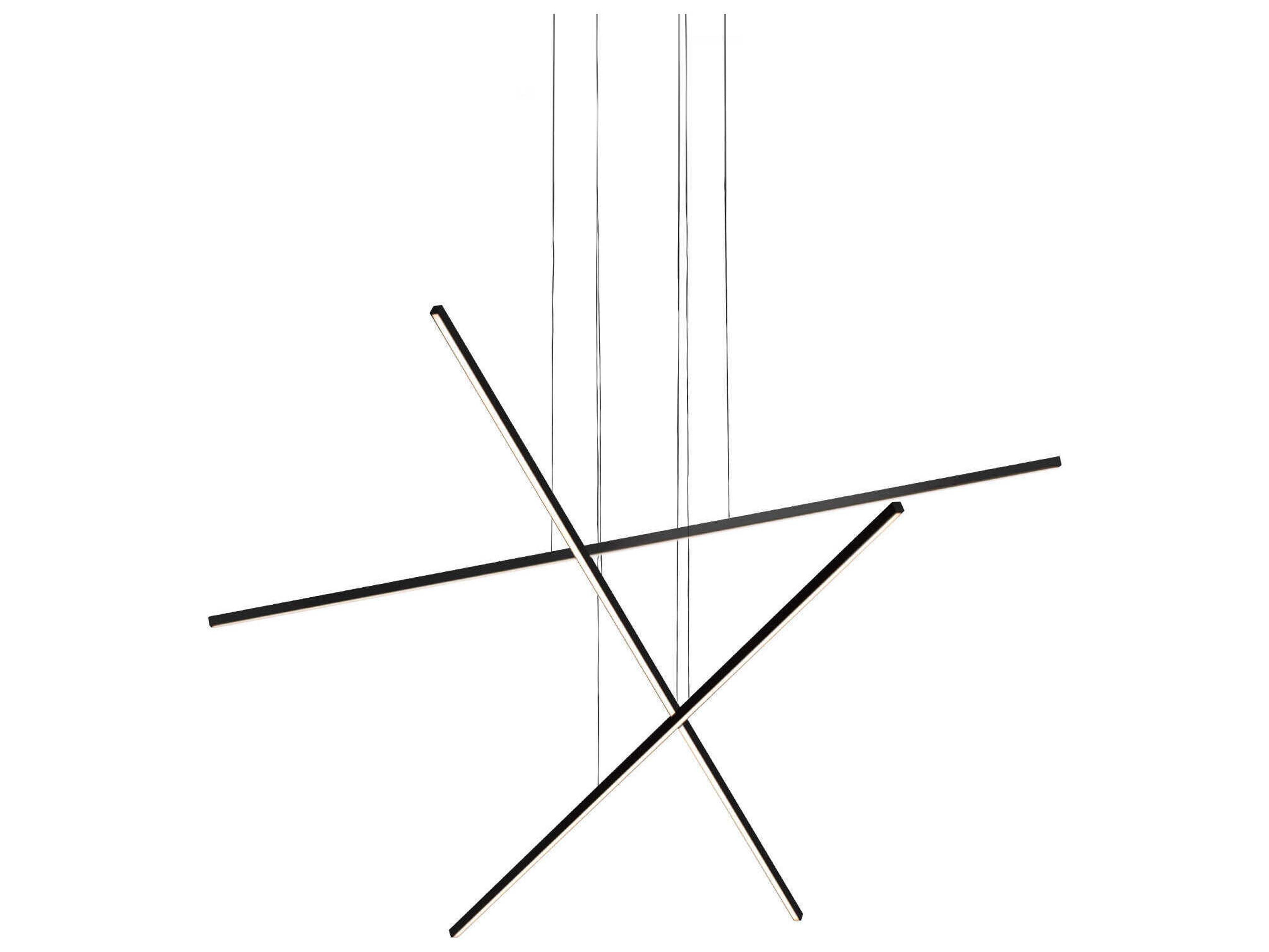 Vega Minor Black Linear Pendant