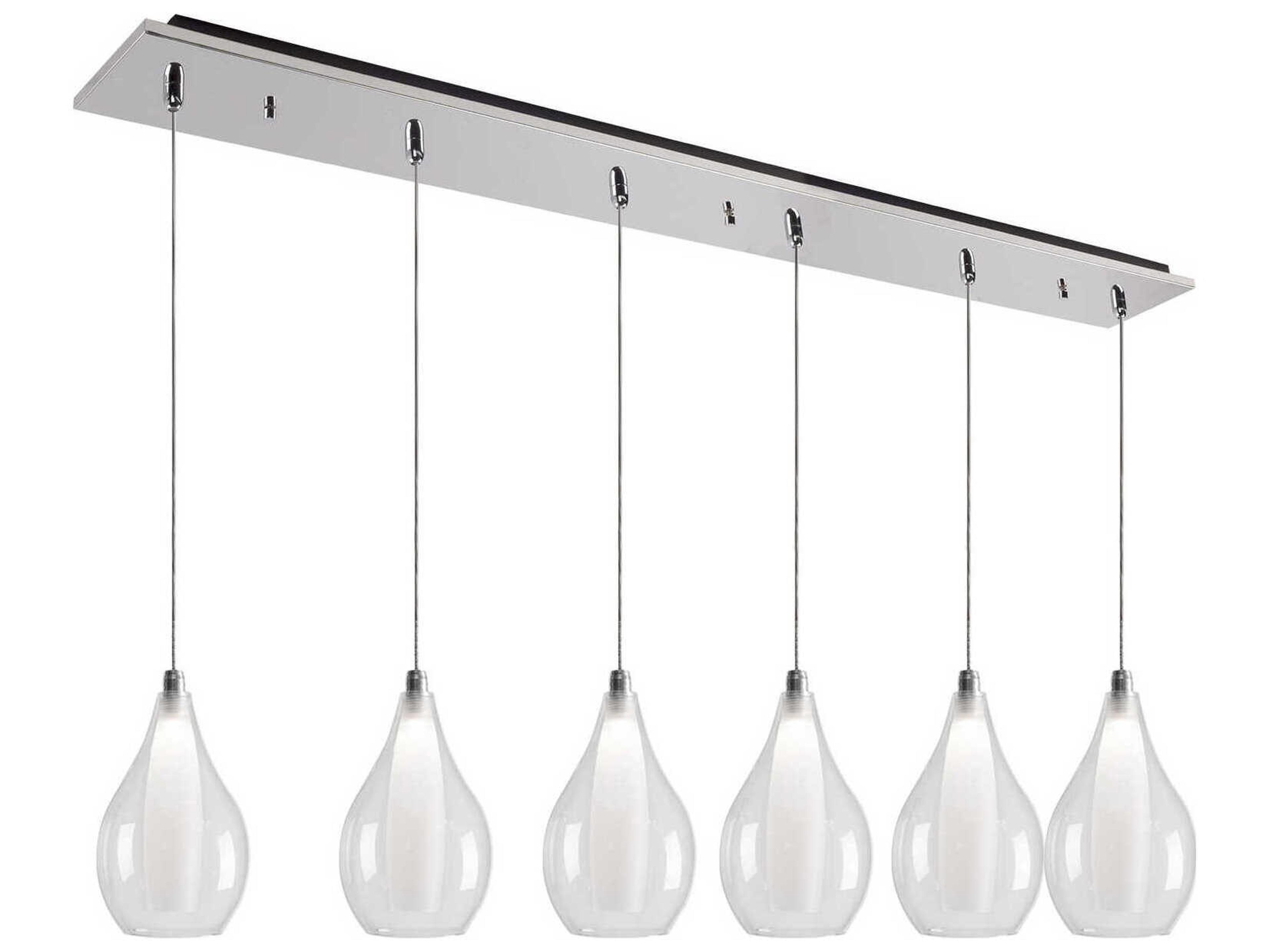 Victoria 6-Light Chrome Island Pendant