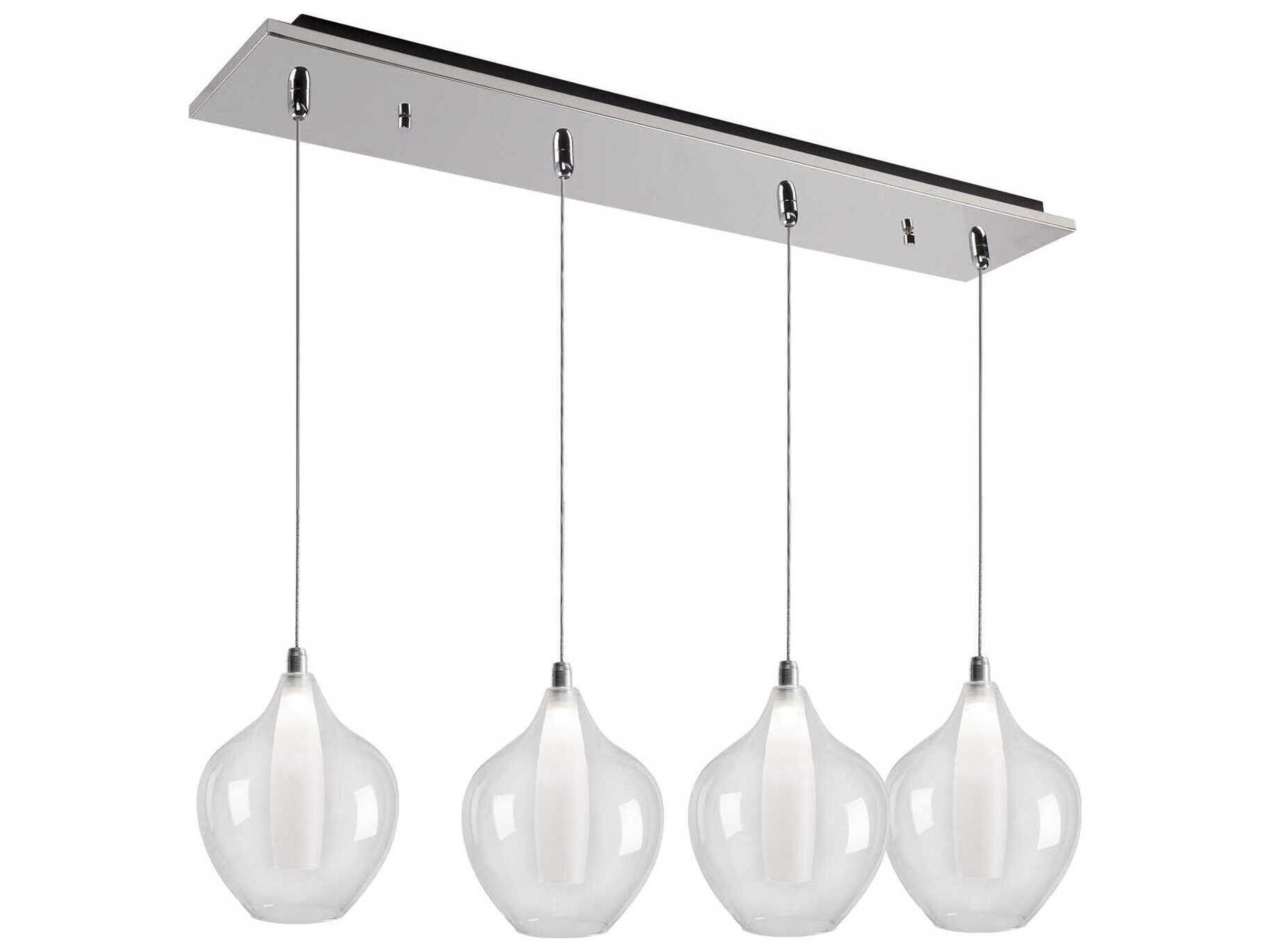 Victoria 4-Light Chrome Island Pendant