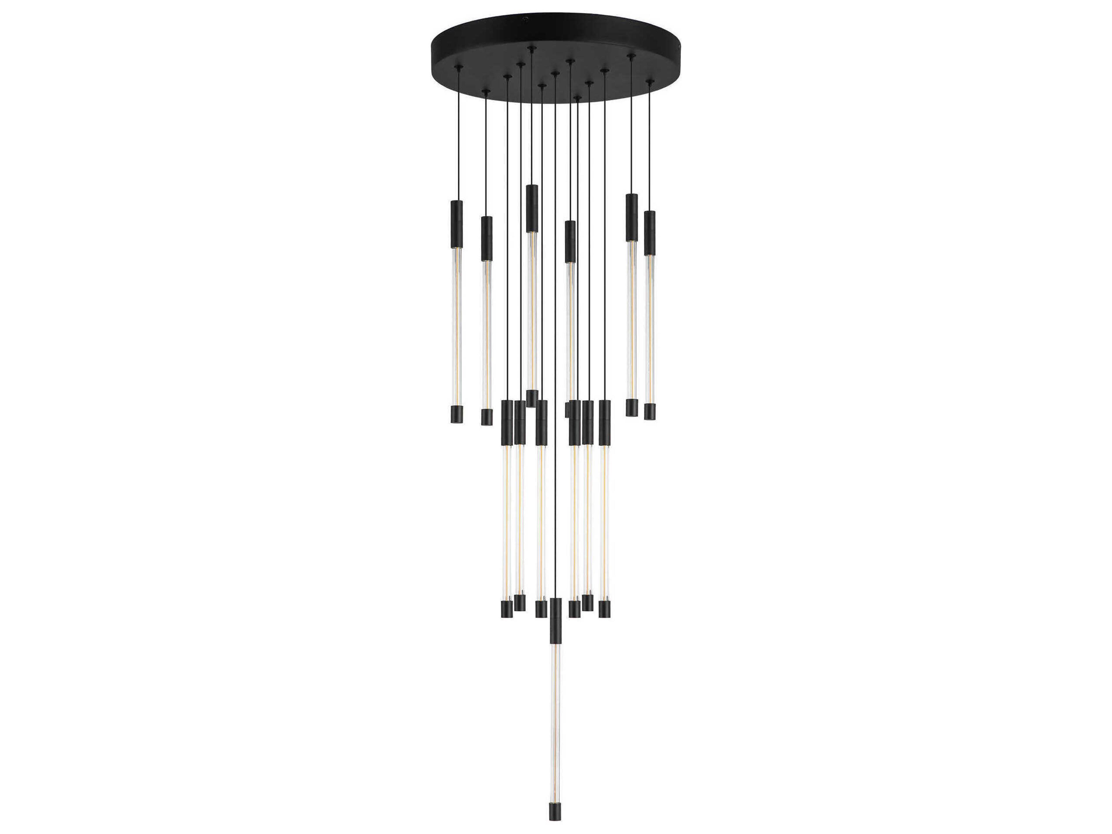 Kuzco Lighting Motif Black Linear Pendant
