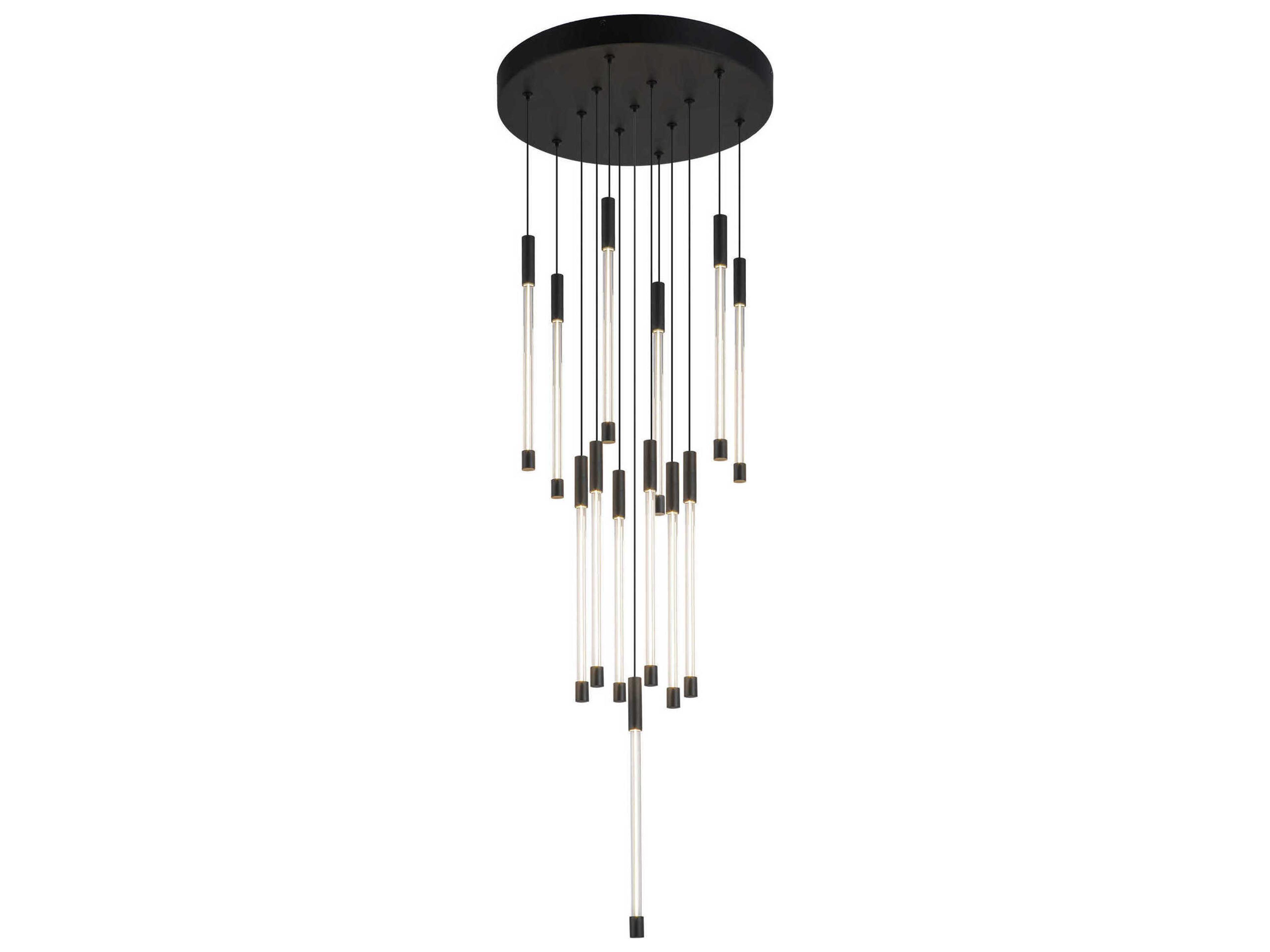 Kuzco Lighting Motif Black Linear Pendant