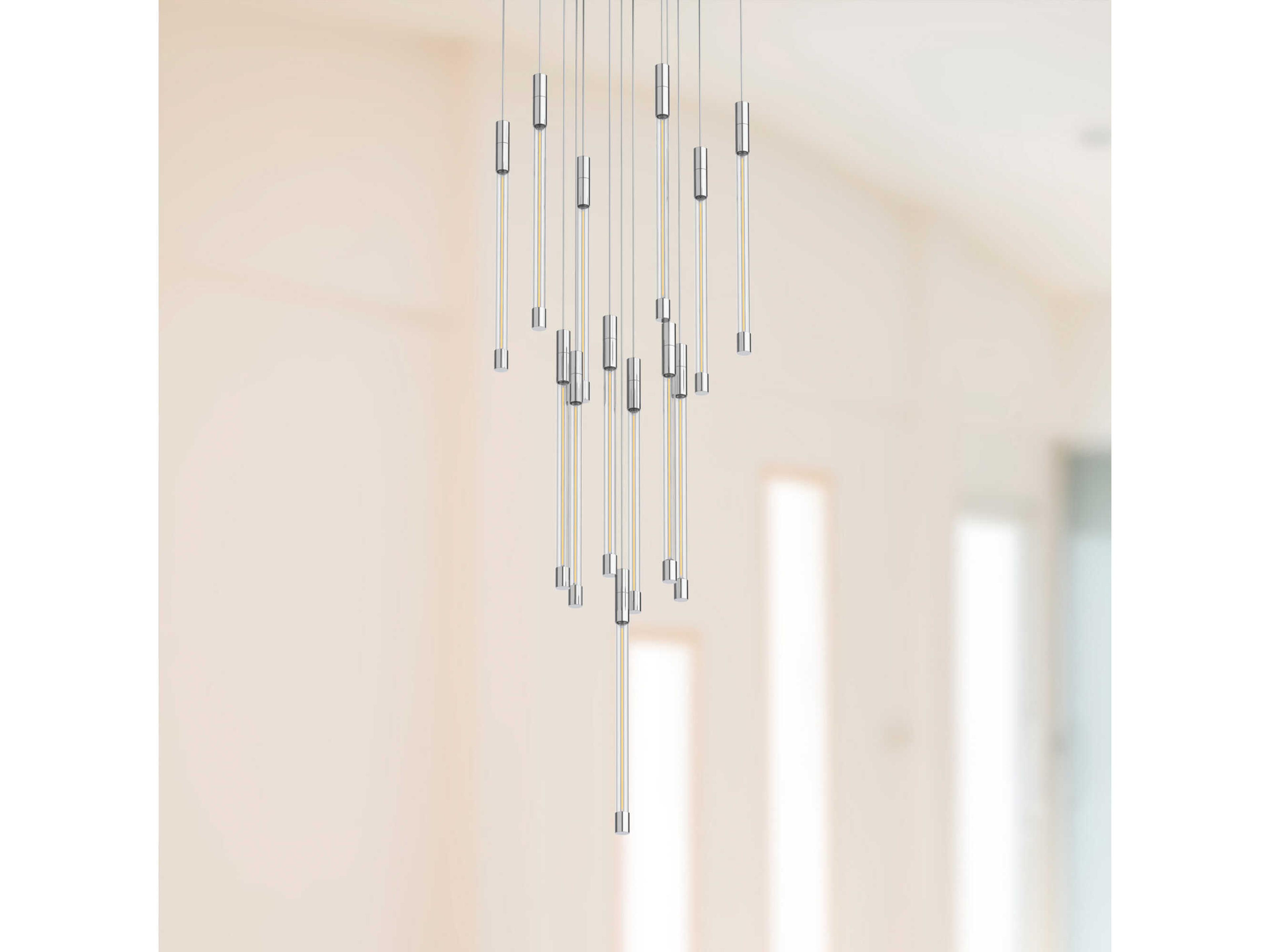 Kuzco Lighting Motif Chrome Linear Pendant