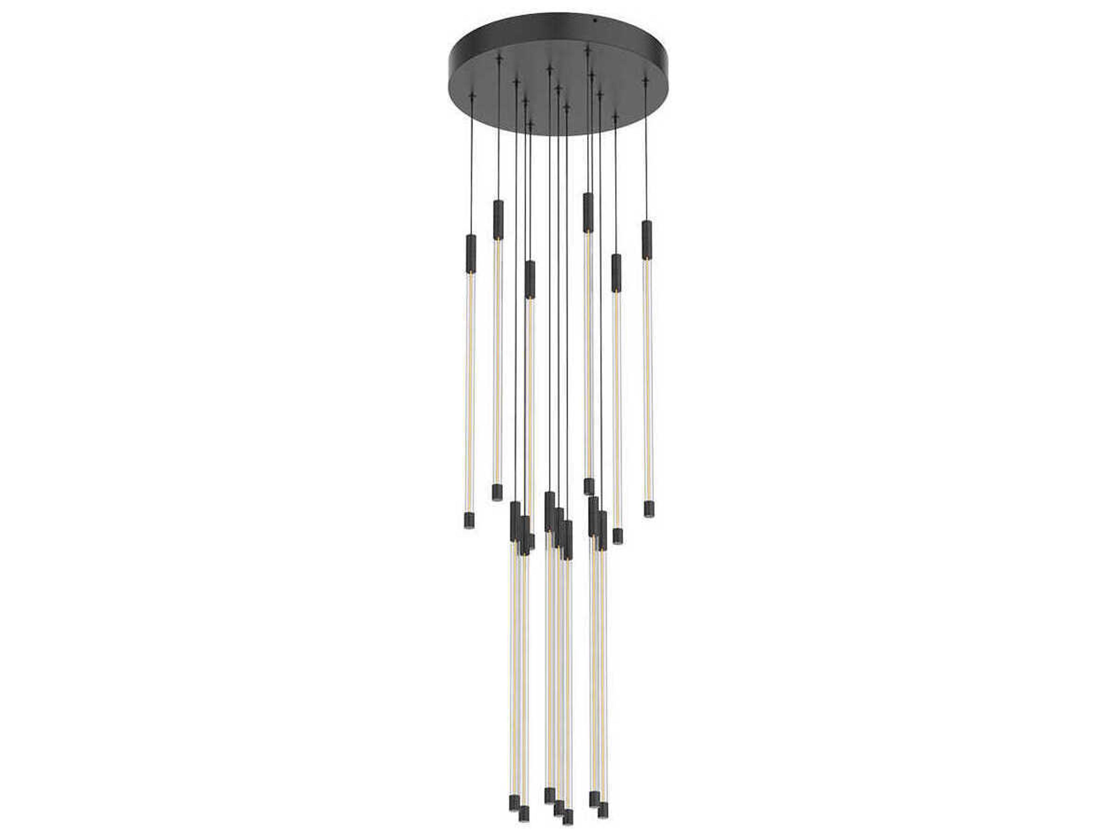 Kuzco Lighting Motif Black Linear Pendant
