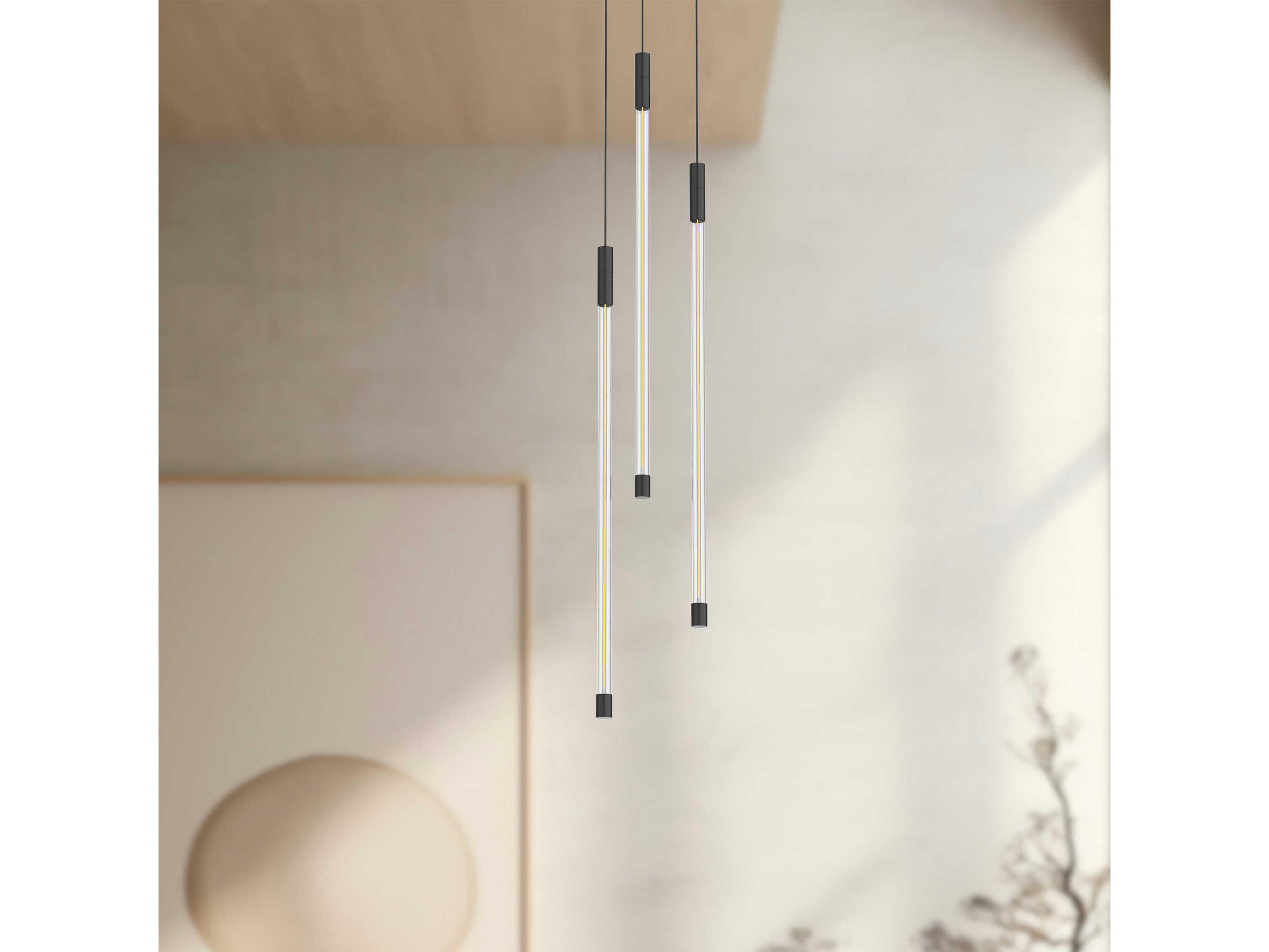 Kuzco Lighting Motif Black Linear Mini Pendant