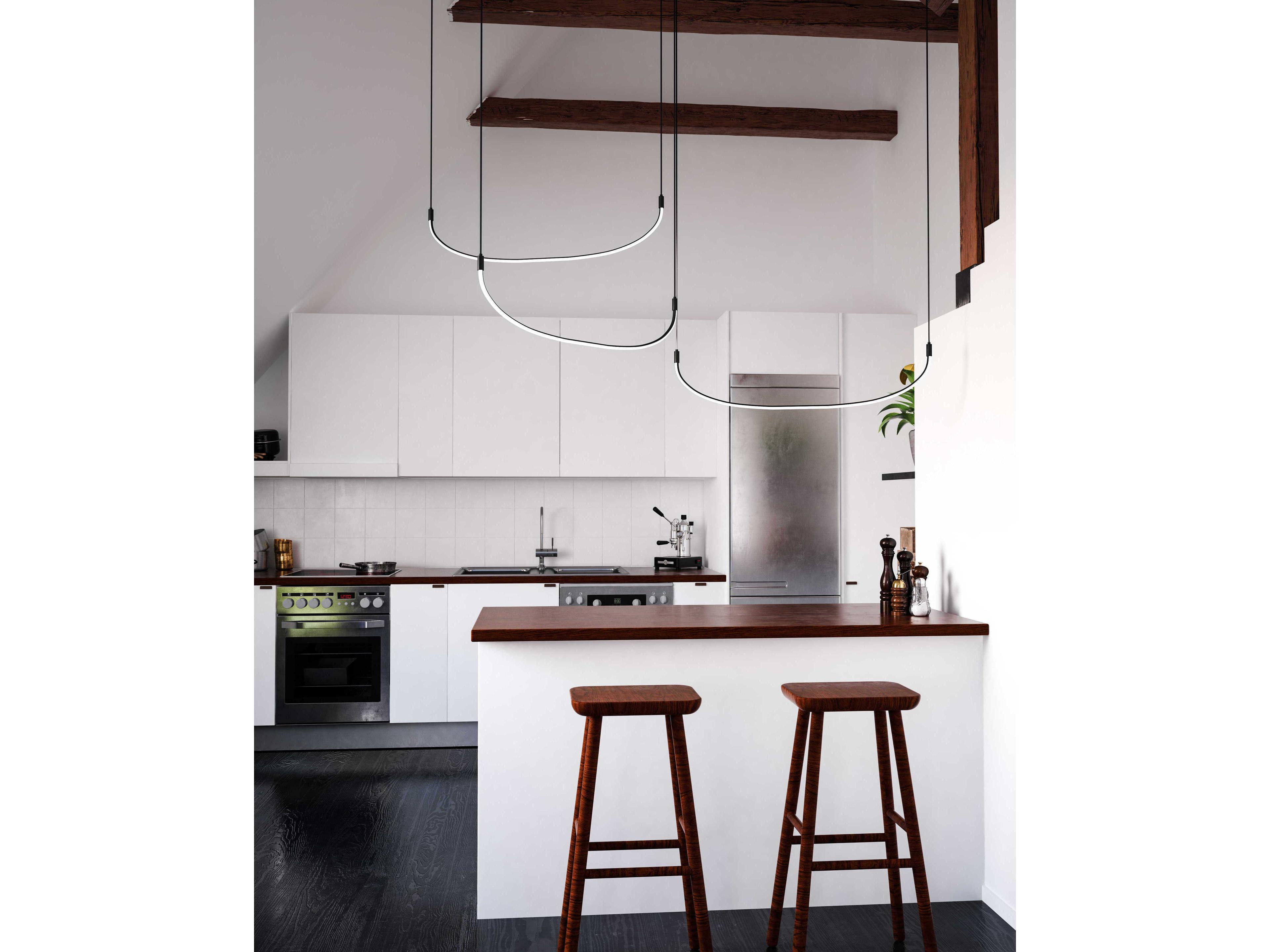 Kuzco Lighting Talis Black Linear Pendant