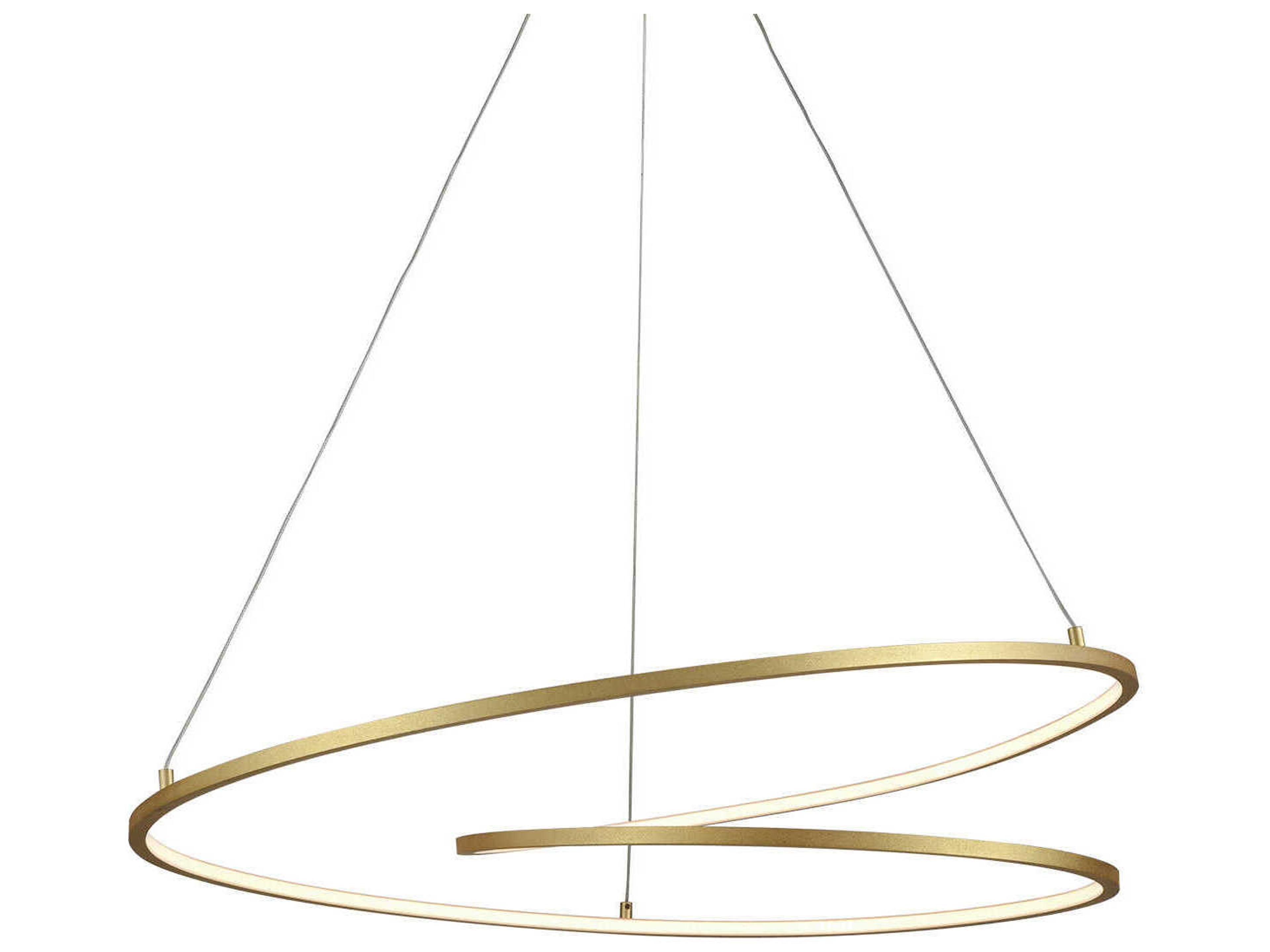 Twist Antique Brass Pendant